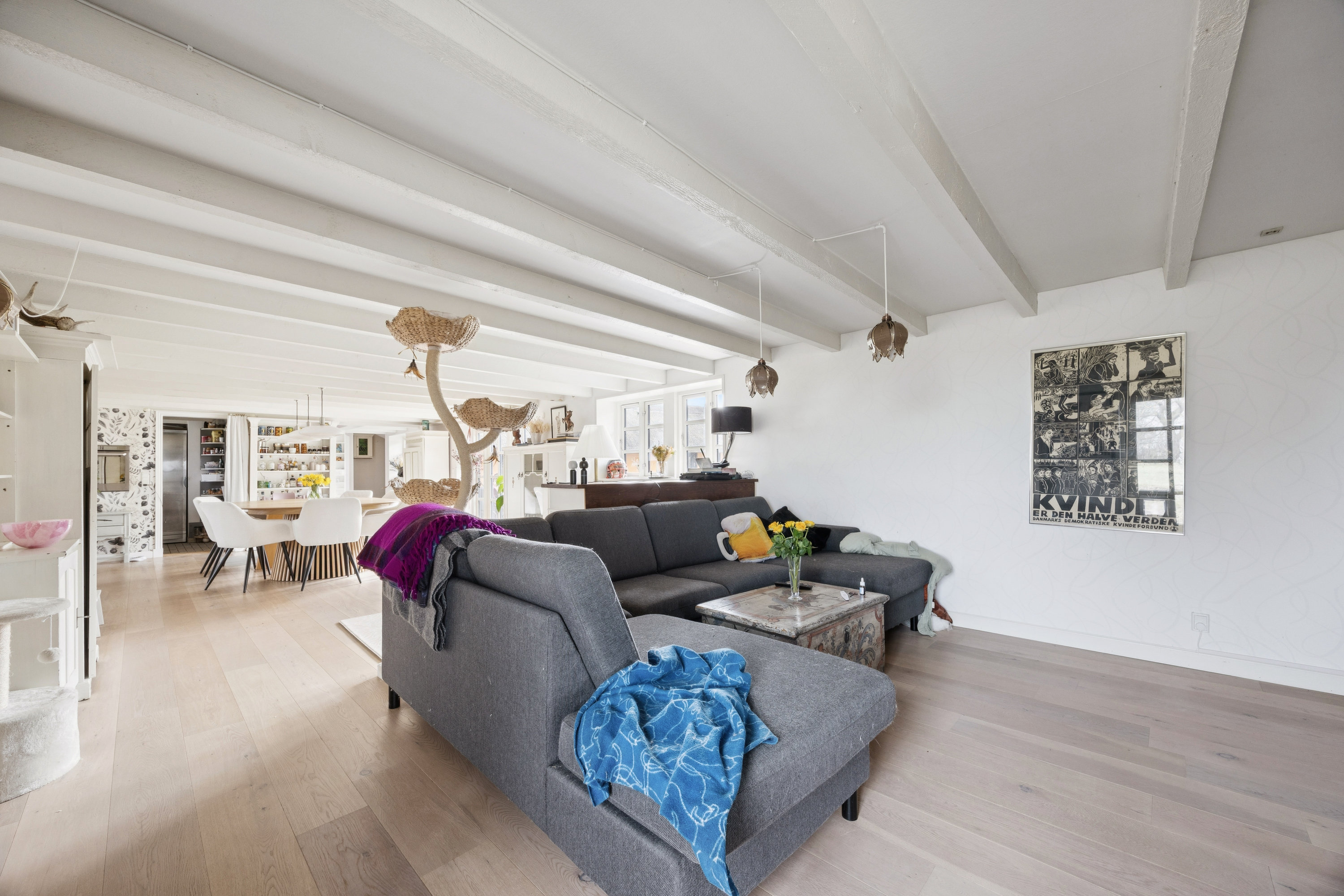 Fremhævet stue billede i fuldskærmstilstand. Billede af Falkevej 4, 4672 Klippinge