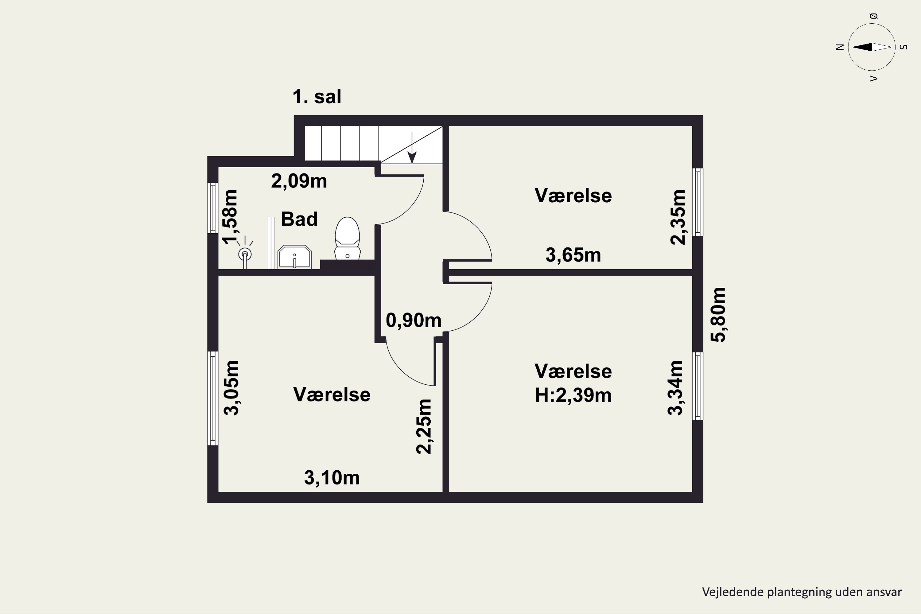 Plantegninger billede af Hadsten Alle 43, 2770 Kastrup