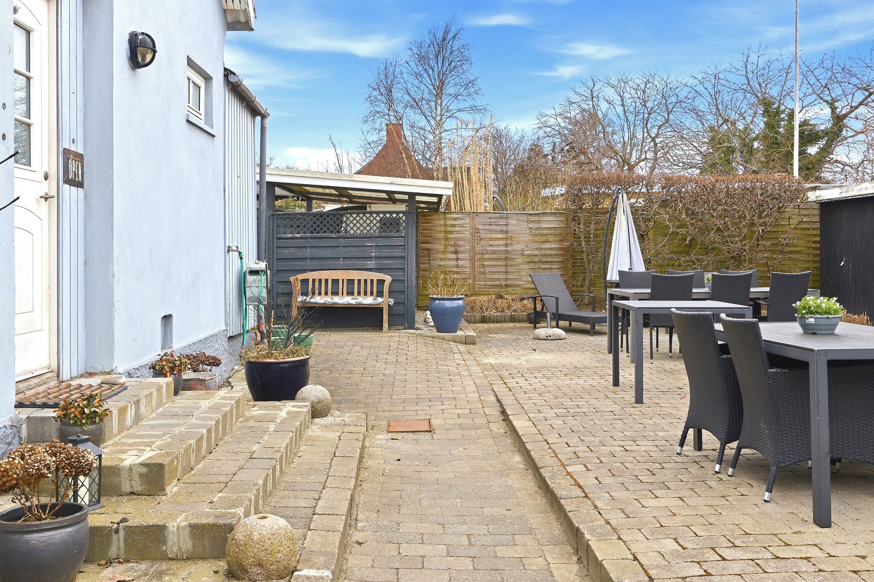 Fremhævet terrasse billede i fuldskærmstilstand. Billede af Møllegade 8, 3250 Gilleleje