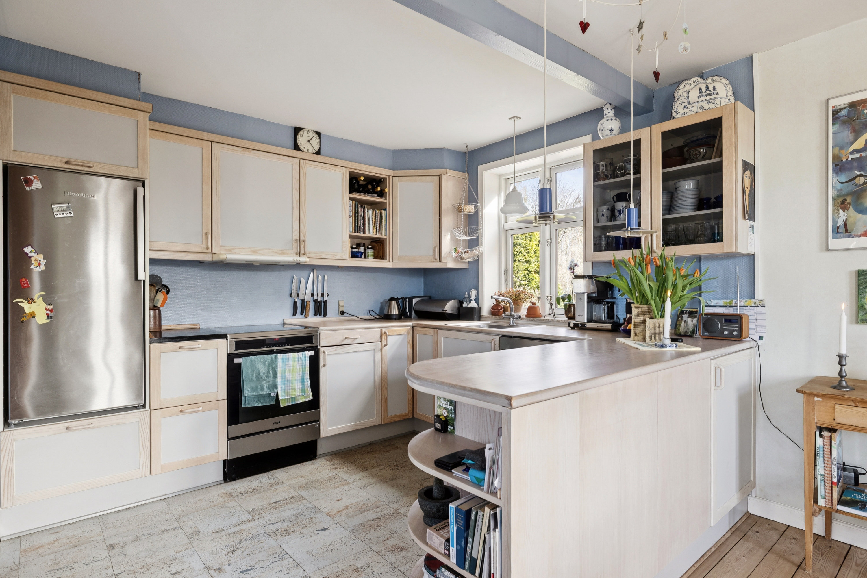 Fremhævet køkken - stueplan billede i fuldskærmstilstand. Billede af Vroldvej 89, Vrold, 8660 Skanderborg