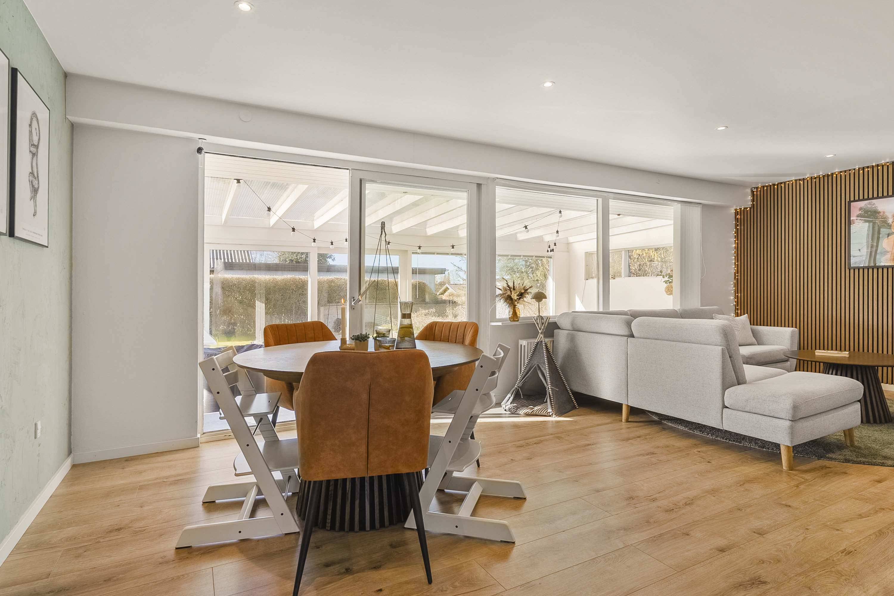 Fremhævet stue billede i fuldskærmstilstand. Billede af Fjordparken 46, 8700 Horsens