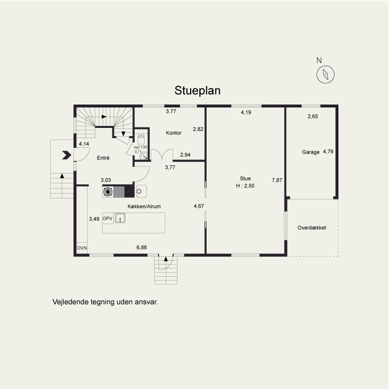 Plantegninger billede af Vestergade 25, 5492 Vissenbjerg