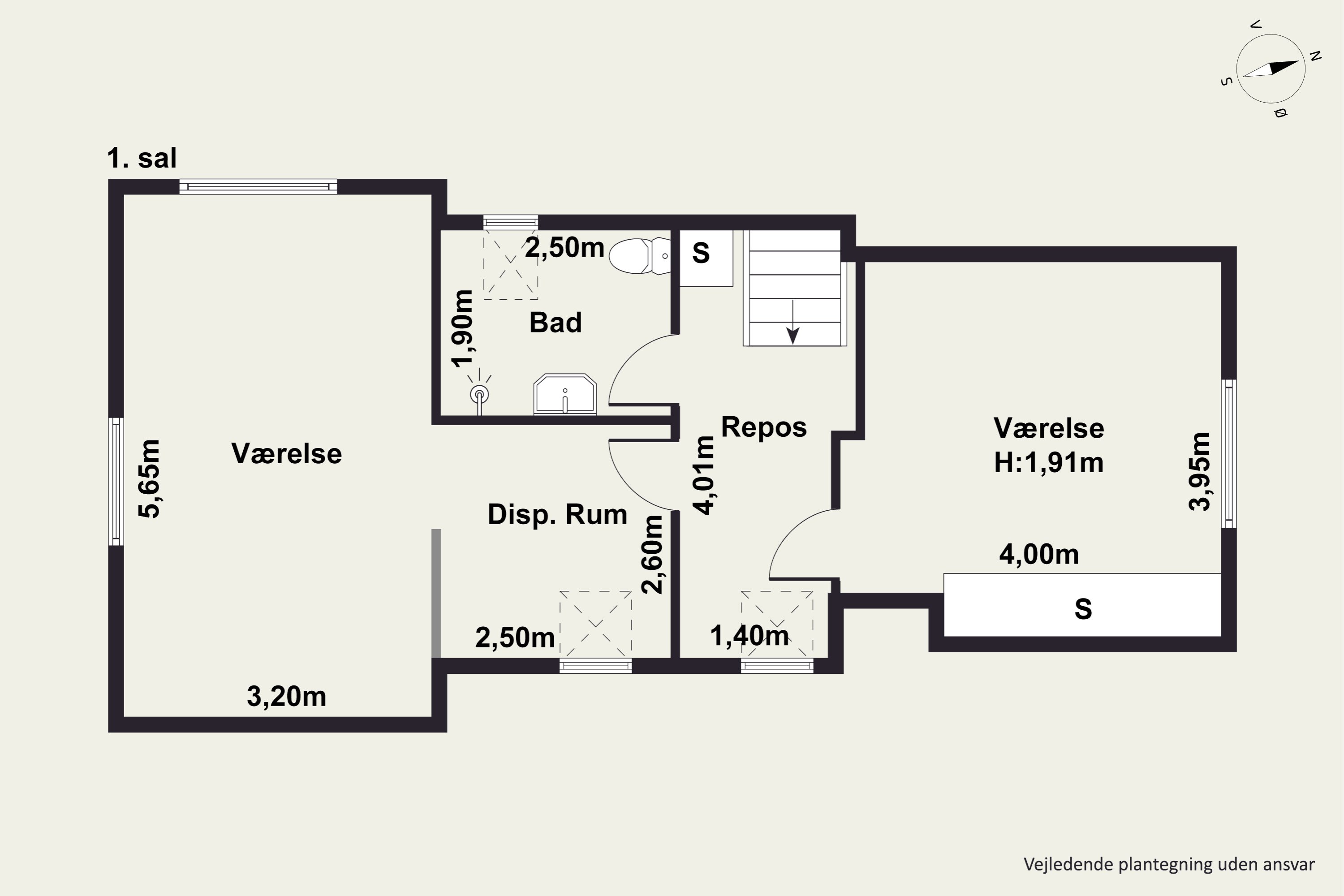 Plantegninger billede af Tværgade 20, 9270 Klarup
