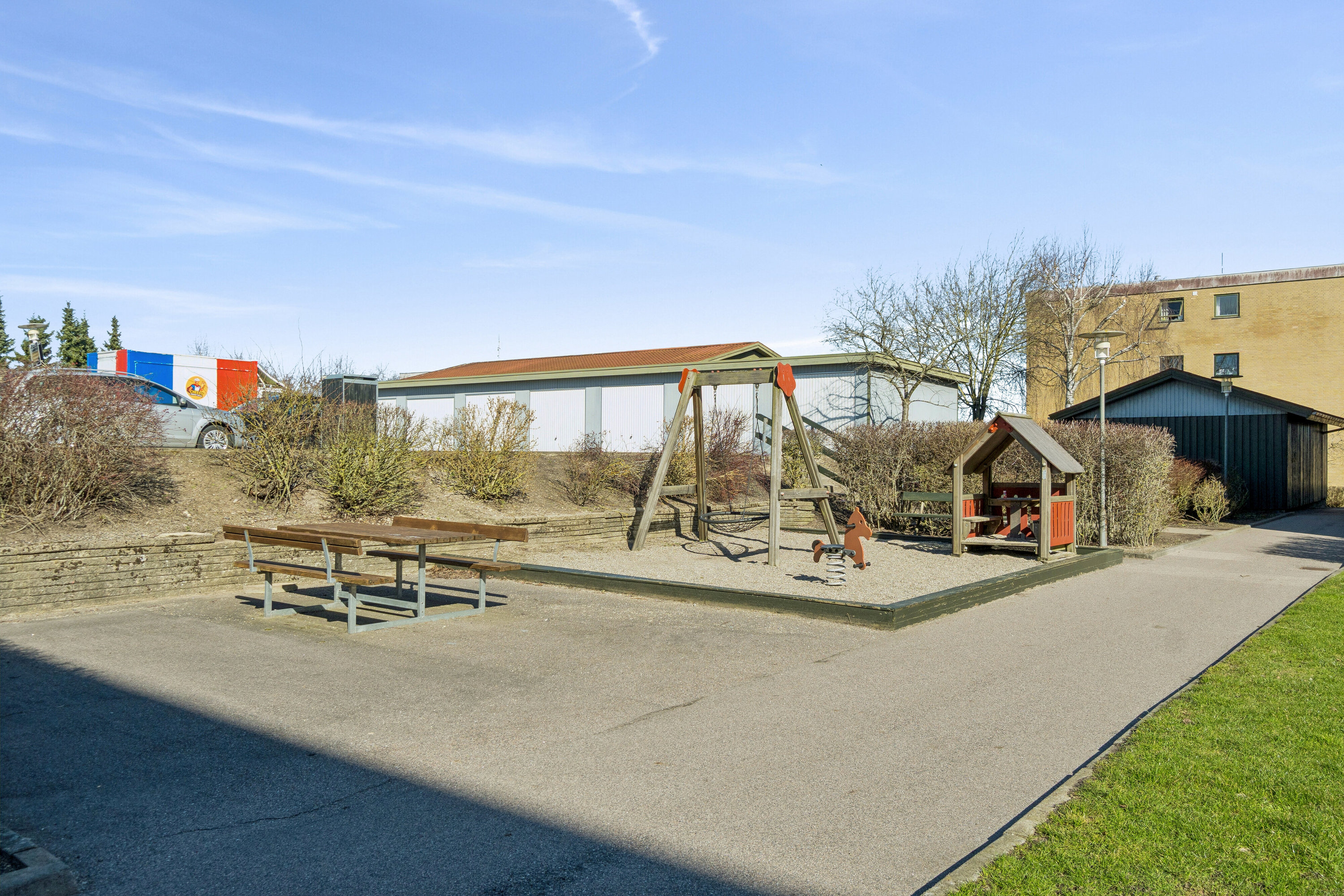 Fremhævet gårdmiljø billede i fuldskærmstilstand. Billede af Byskov Alle 14, 3. th., 4200 Slagelse