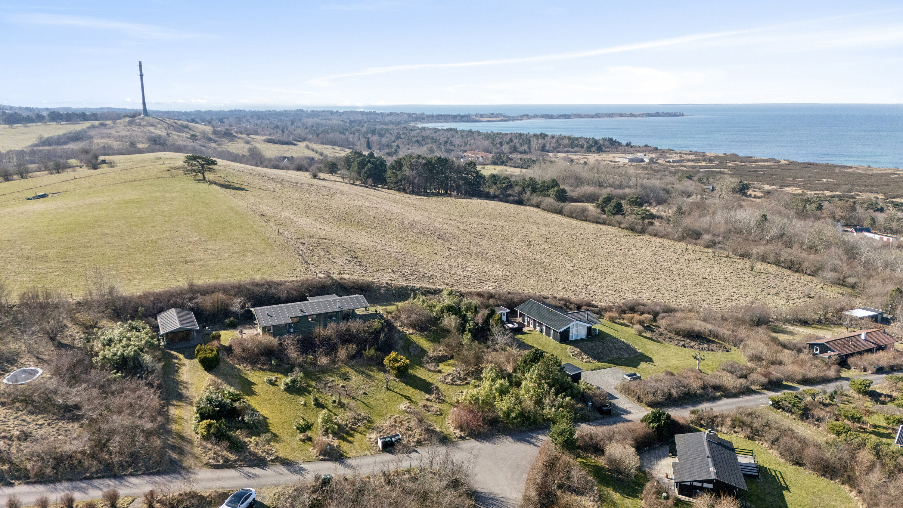 Fremhævet luftfoto billede i fuldskærmstilstand. Billede af Varhøj 15, Veddinge, 4540 Fårevejle