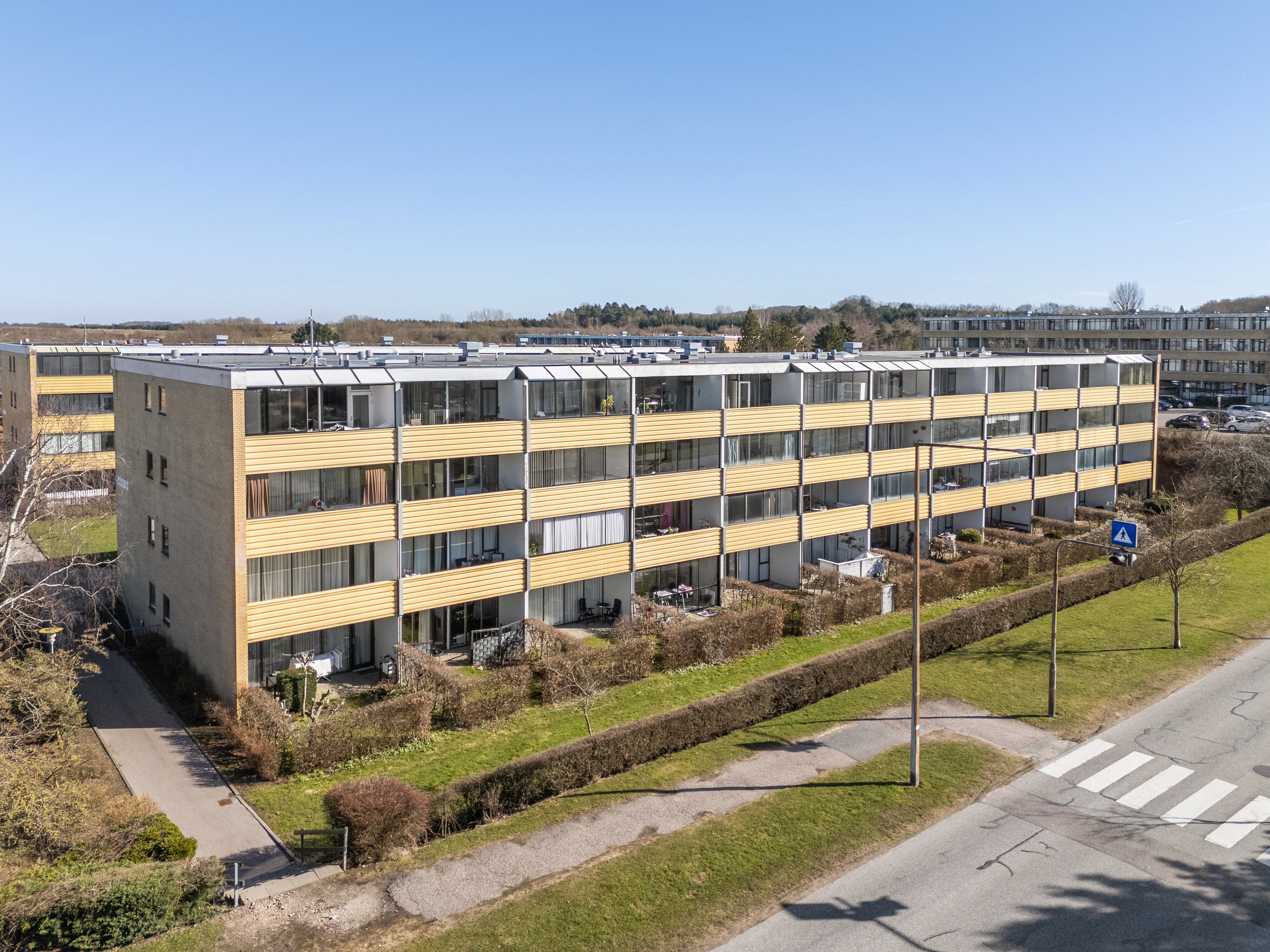 Fremhævet luftfoto billede i fuldskærmstilstand. Billede af Byskov Alle 14, 3. th., 4200 Slagelse