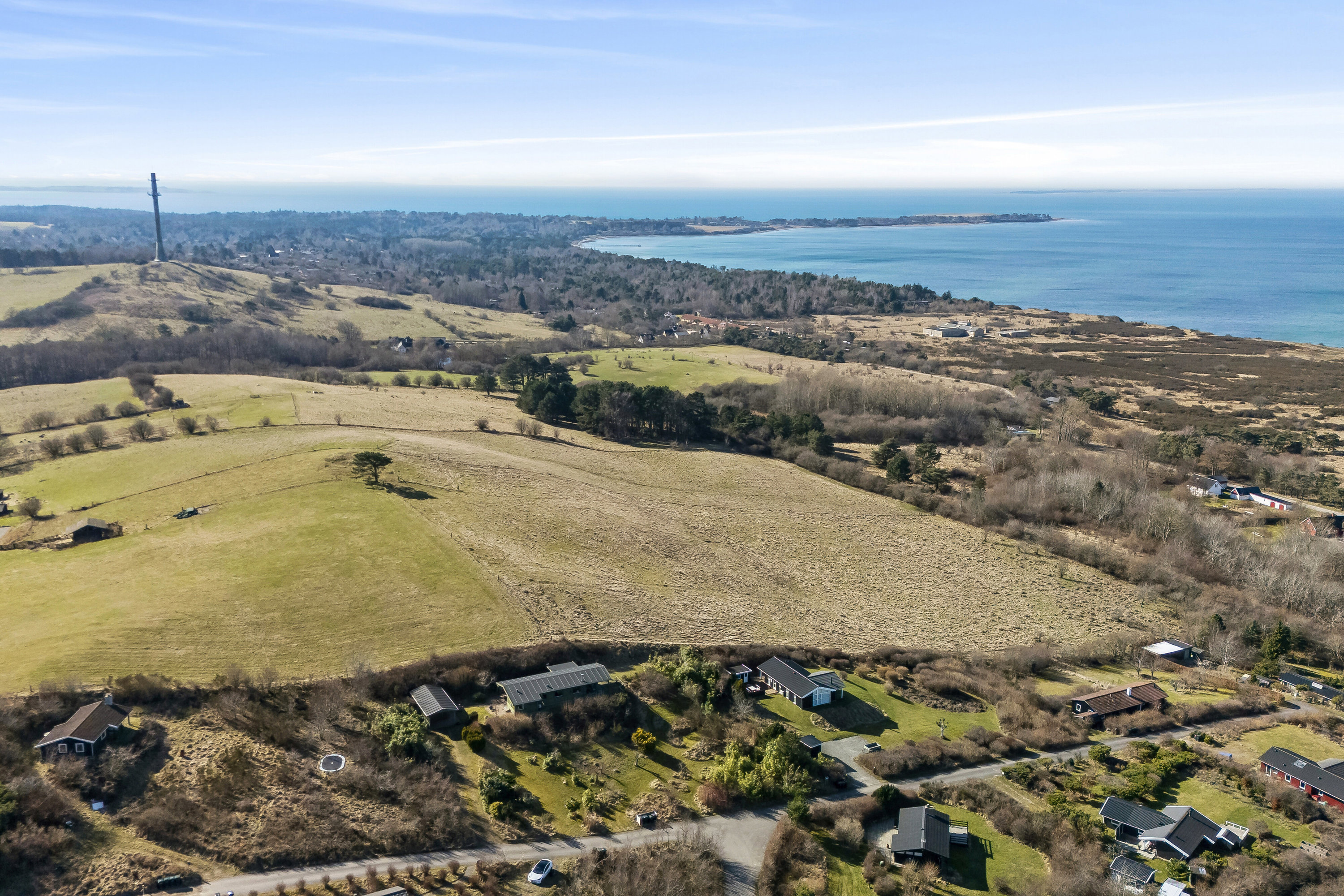 Fremhævet luftfoto billede i fuldskærmstilstand. Billede af Varhøj 15, Veddinge, 4540 Fårevejle