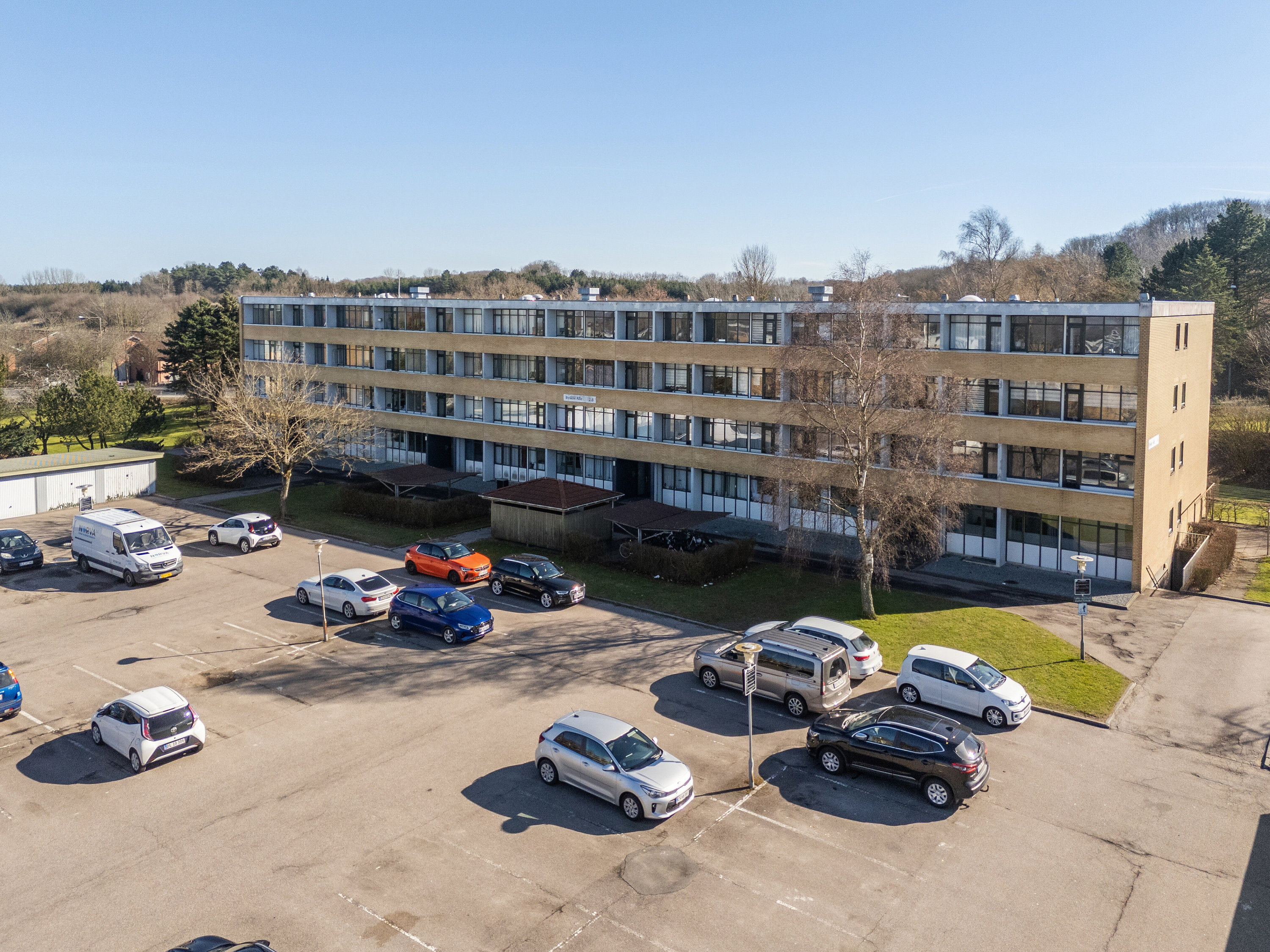 Fremhævet luftfoto billede i fuldskærmstilstand. Billede af Byskov Alle 8, st.. th., 4200 Slagelse