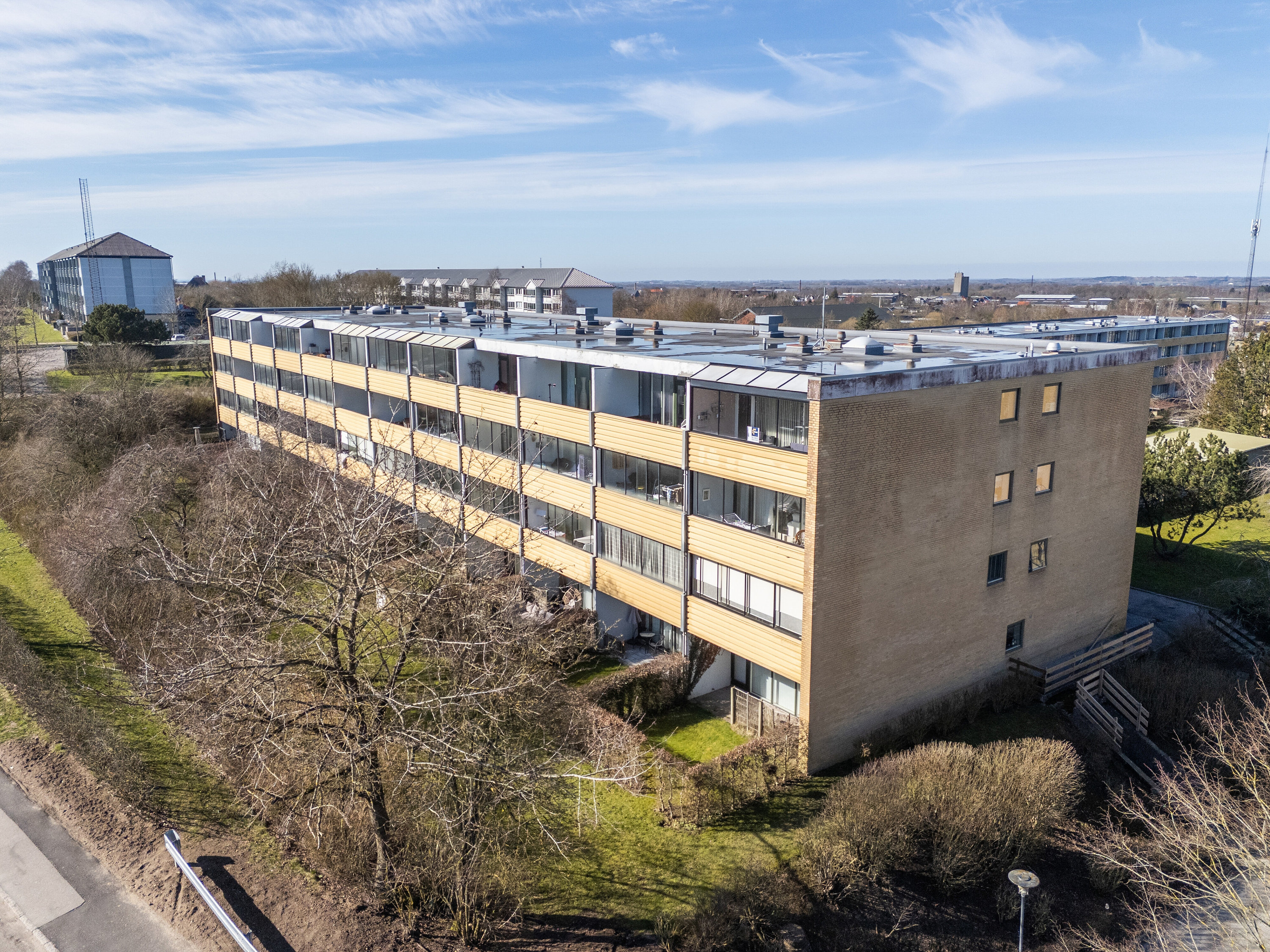 Fremhævet luftfoto billede i fuldskærmstilstand. Billede af Byskov Alle 8, st.. th., 4200 Slagelse