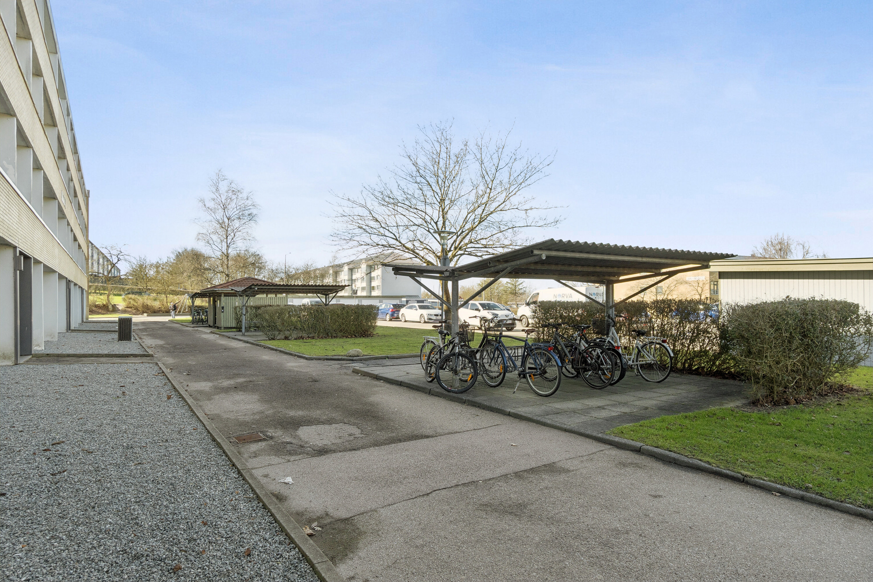 Fremhævet udendørs billede i fuldskærmstilstand. Billede af Byskov Alle 8, st.. th., 4200 Slagelse