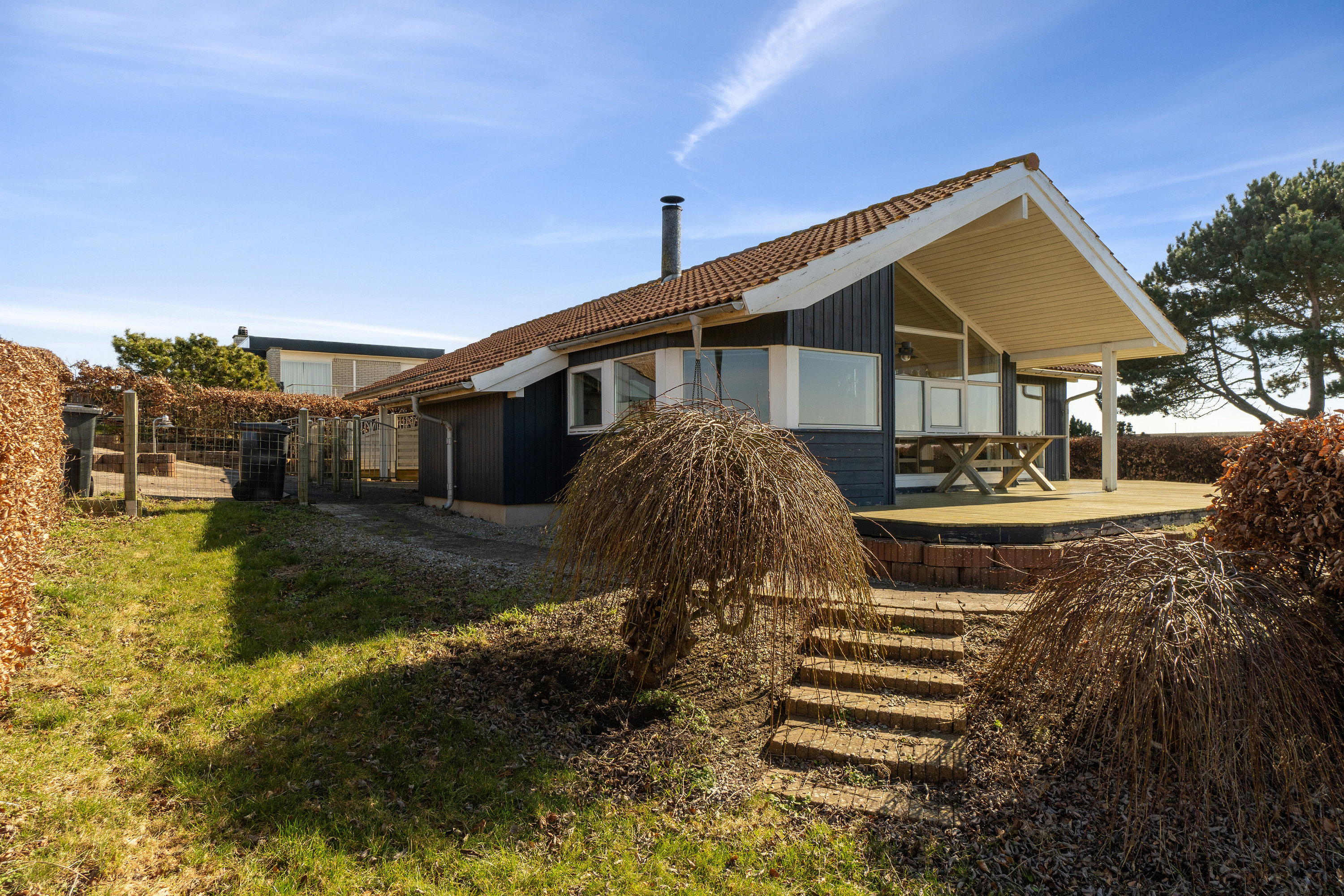 Fremhævet set fra haven billede i fuldskærmstilstand. Billede af Klintevænget 5, Drøsselbjerg, 4200 Slagelse