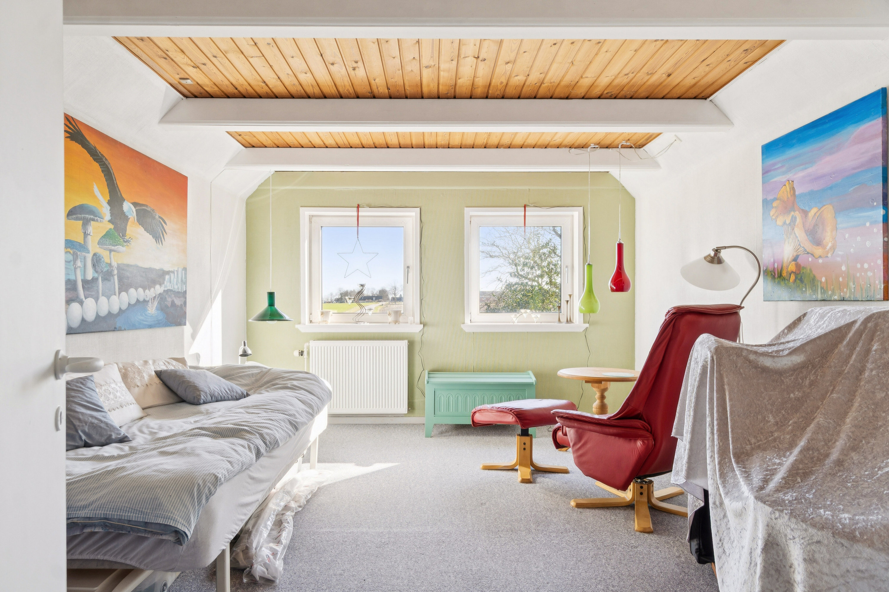 Fremhævet soveværelse billede i fuldskærmstilstand. Billede af Banevej 14, Hyllested, 4261 Dalmose