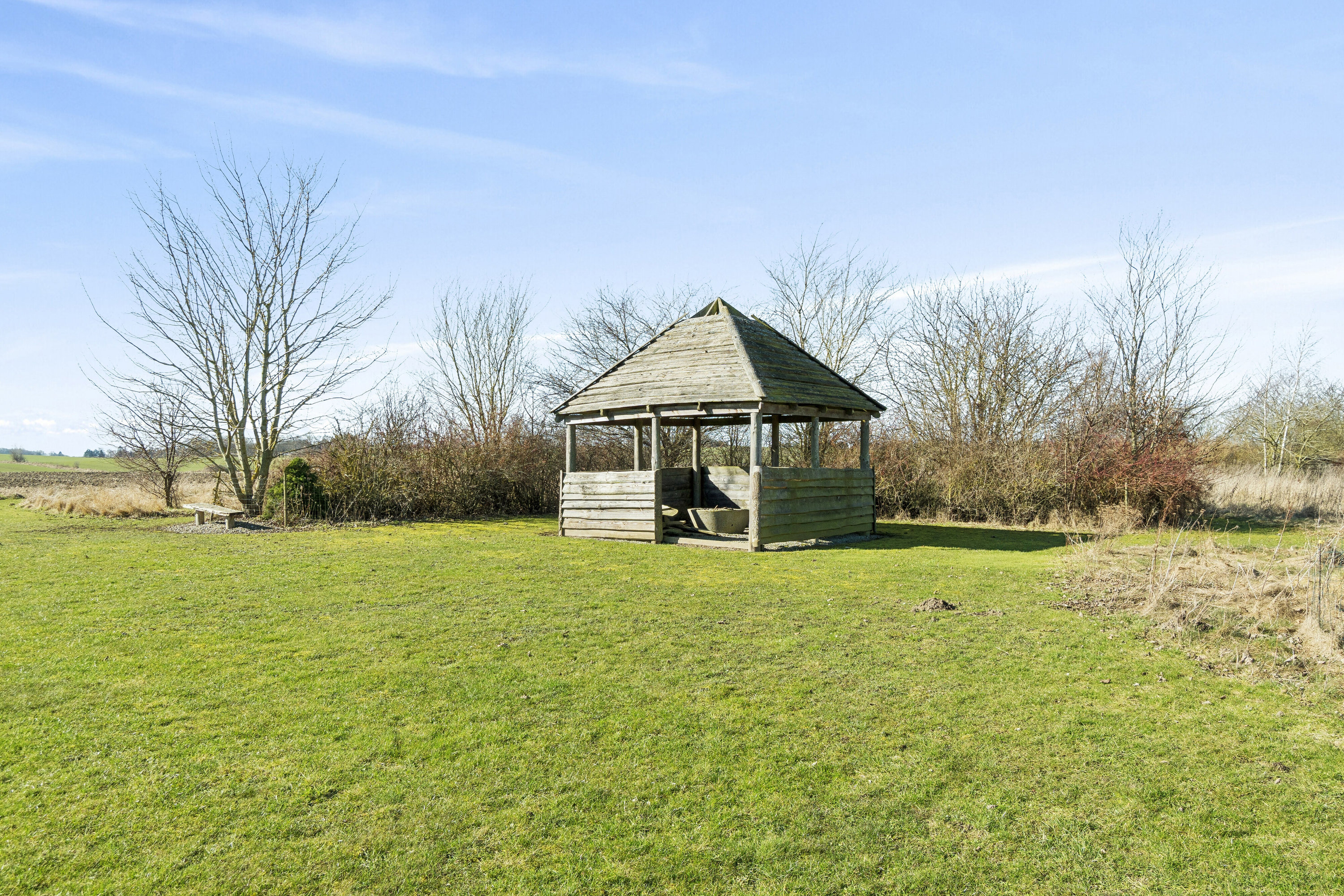 Fremhævet udendørs billede i fuldskærmstilstand. Billede af Banevej 14, Hyllested, 4261 Dalmose