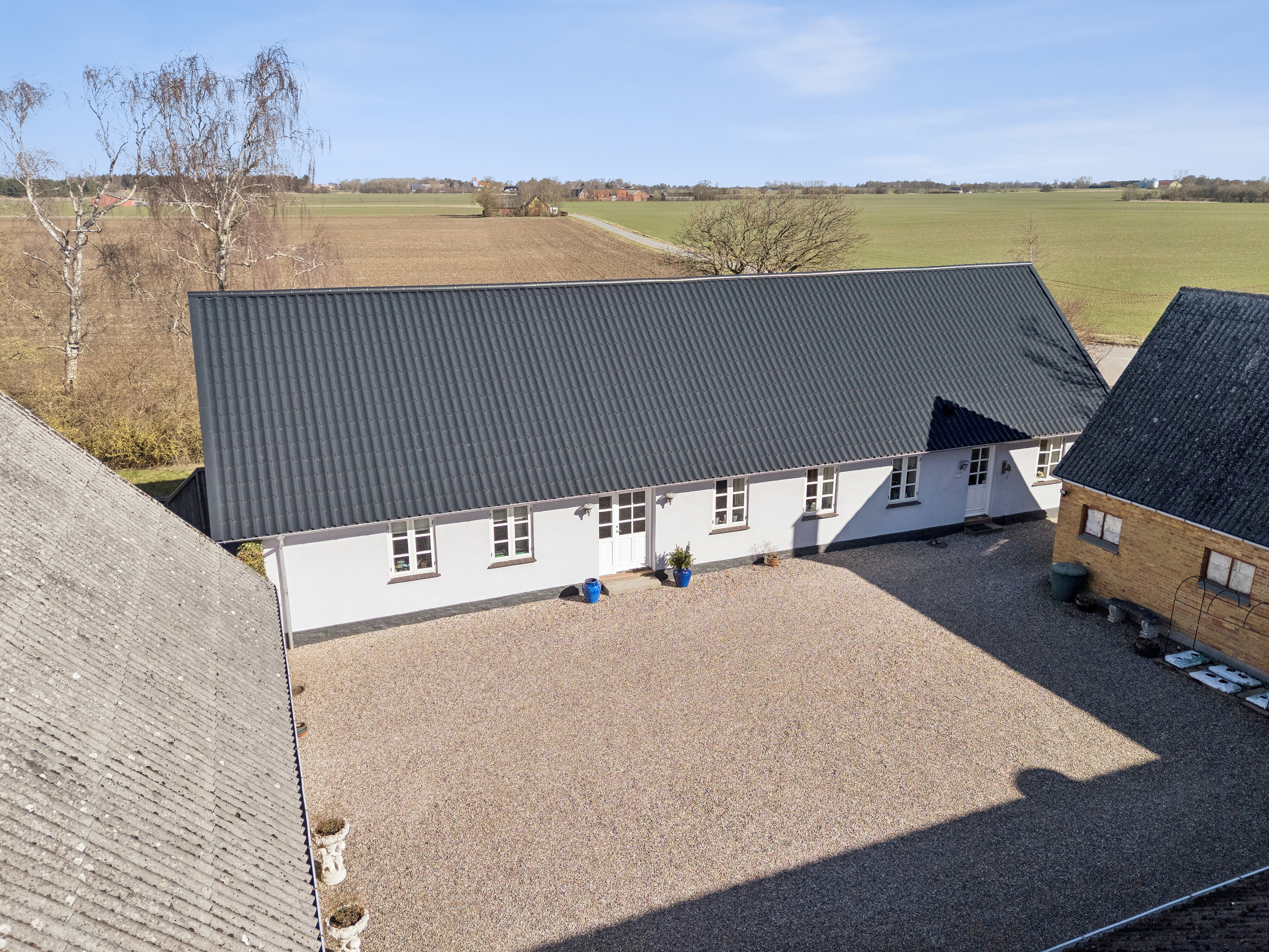 Fremhævet set fra haven billede i fuldskærmstilstand. Billede af Banevej 14, Hyllested, 4261 Dalmose