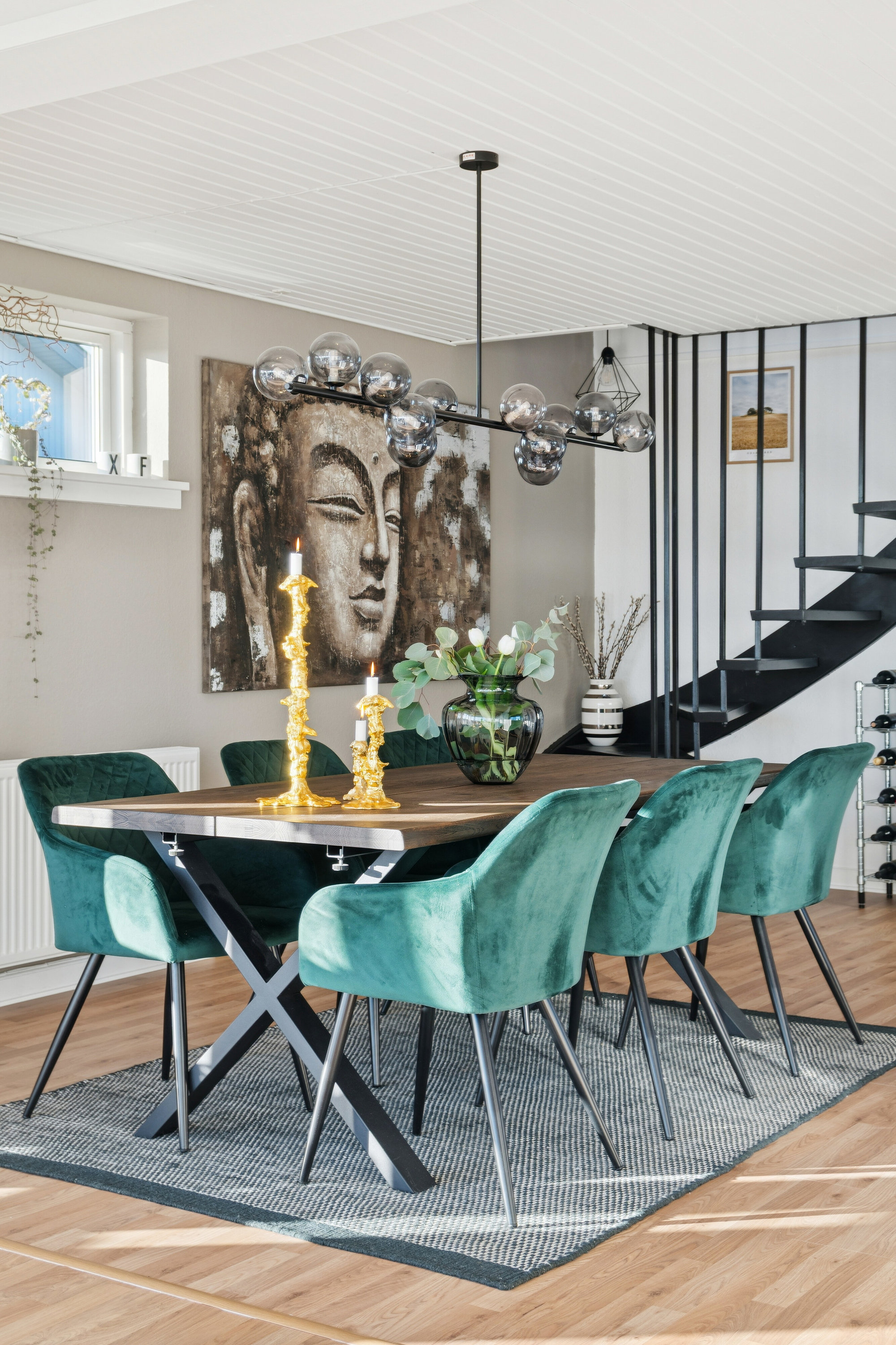 Fremhævet spisestue billede i fuldskærmstilstand. Billede af Nørrevangen 17, 4550 Asnæs