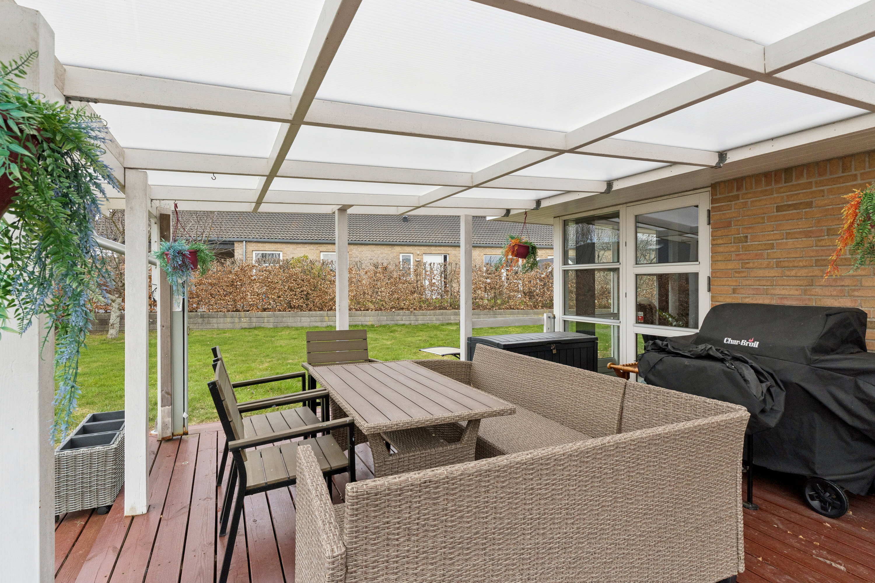 Fremhævet overdækket terrasse billede i fuldskærmstilstand. Billede af Ketting Parkvej 69, 8462 Harlev J