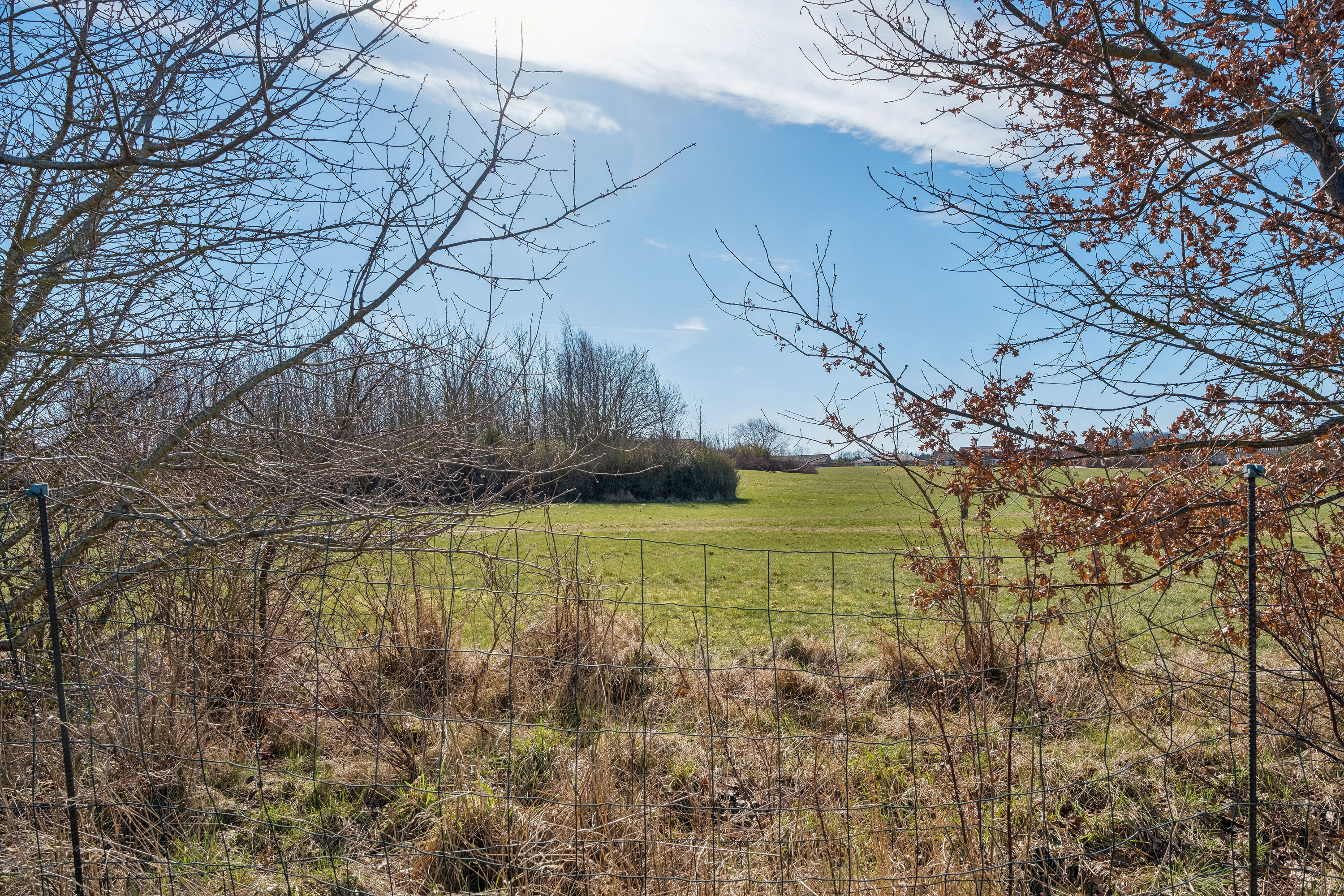 Fremhævet set fra haven billede i fuldskærmstilstand. Billede af Saturnvej 24, 4200 Slagelse