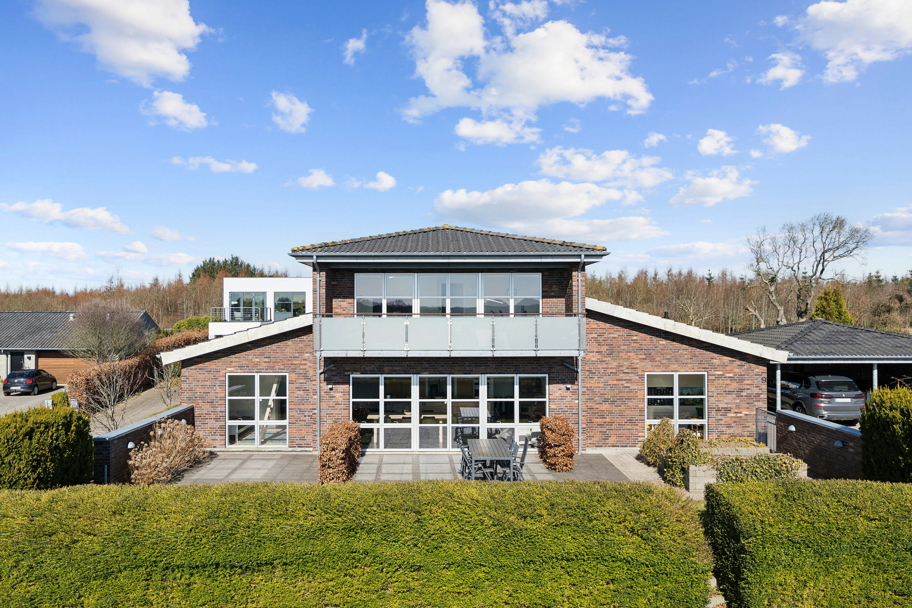 Fremhævet set fra haven billede i fuldskærmstilstand. Billede af Bakkegårdsvej 29, Kollund, 6340 Kruså