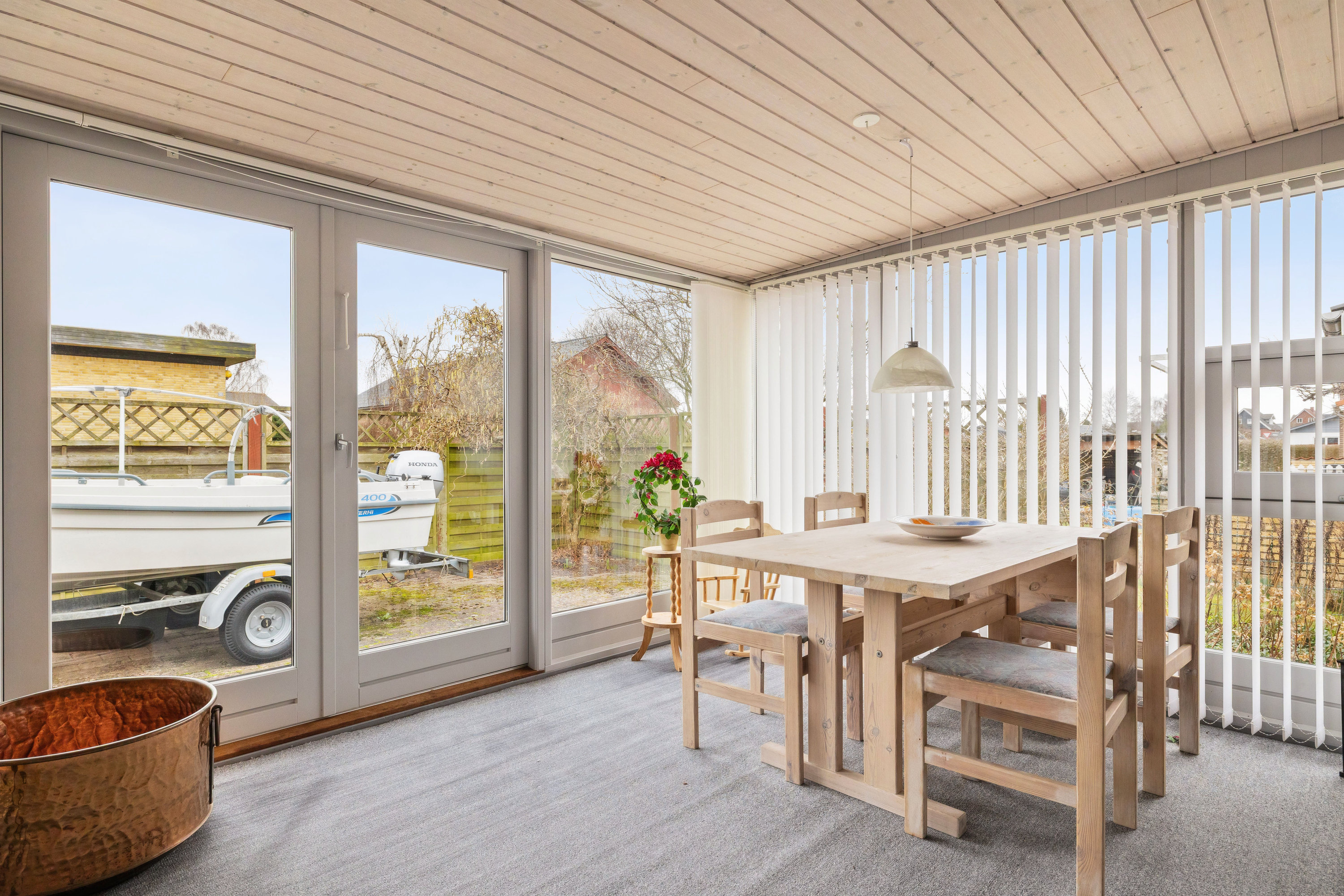 Fremhævet udestue billede i fuldskærmstilstand. Billede af Vibevej 9, 9500 Hobro