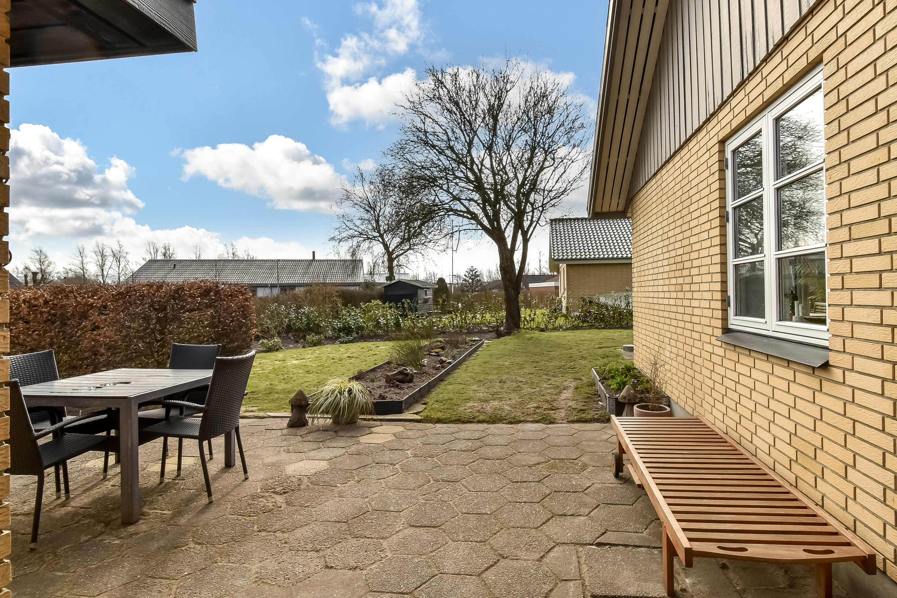 Fremhævet terrasse billede i fuldskærmstilstand. Billede af Liselundvej 80, Tjørring, 7400 Herning