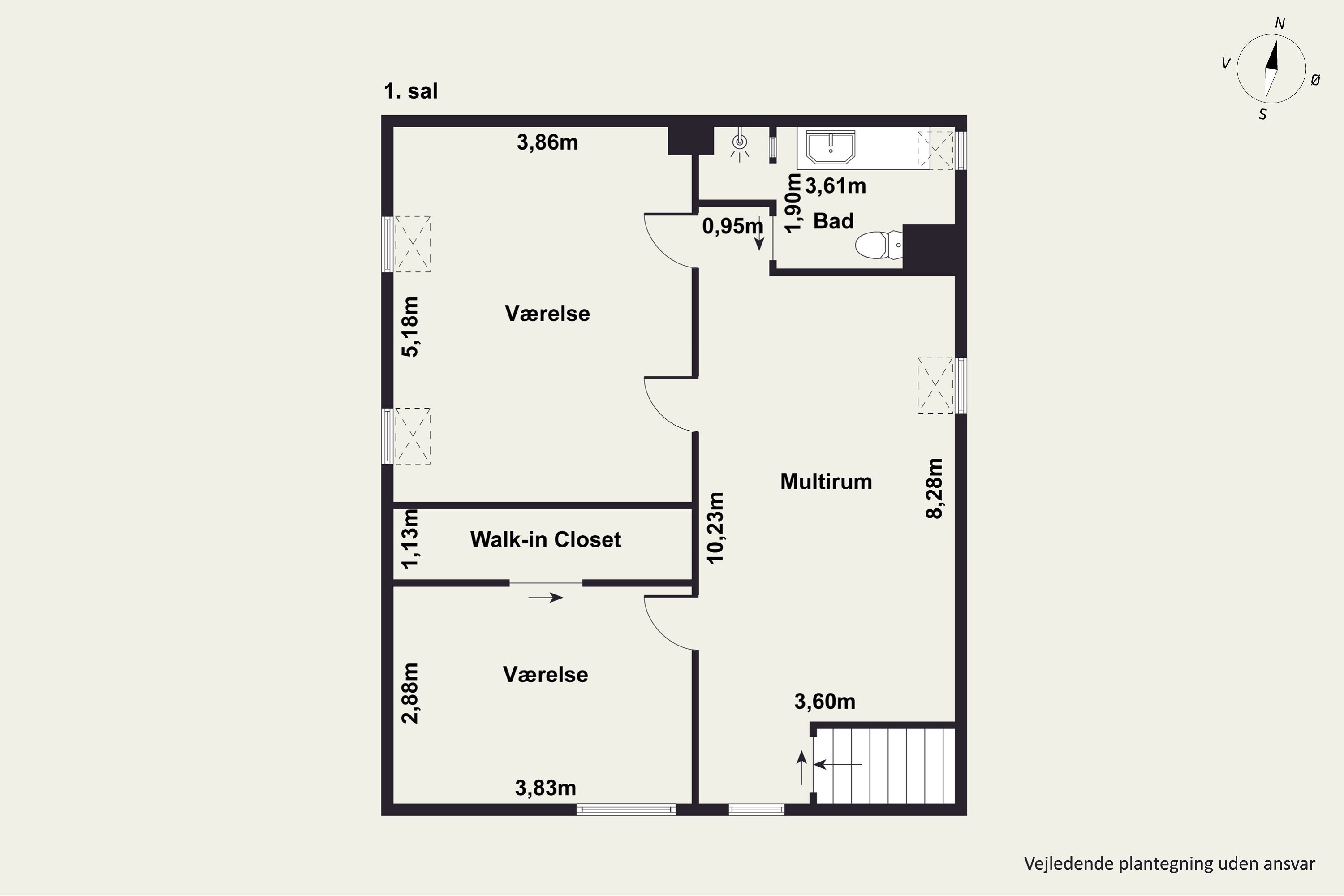Plantegninger billede af Søndergade 25, 8400 Ebeltoft