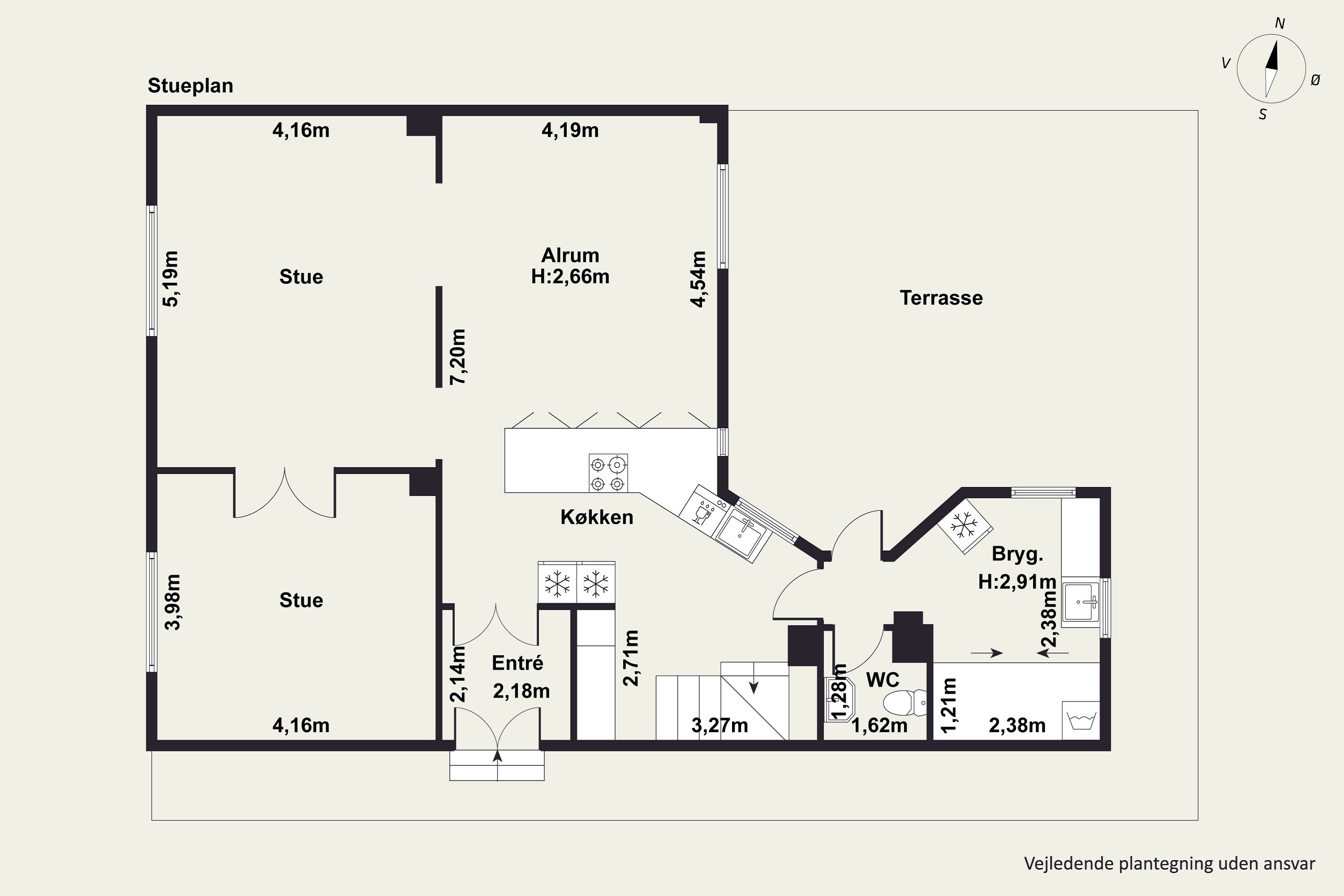 Plantegninger billede af Søndergade 25, 8400 Ebeltoft