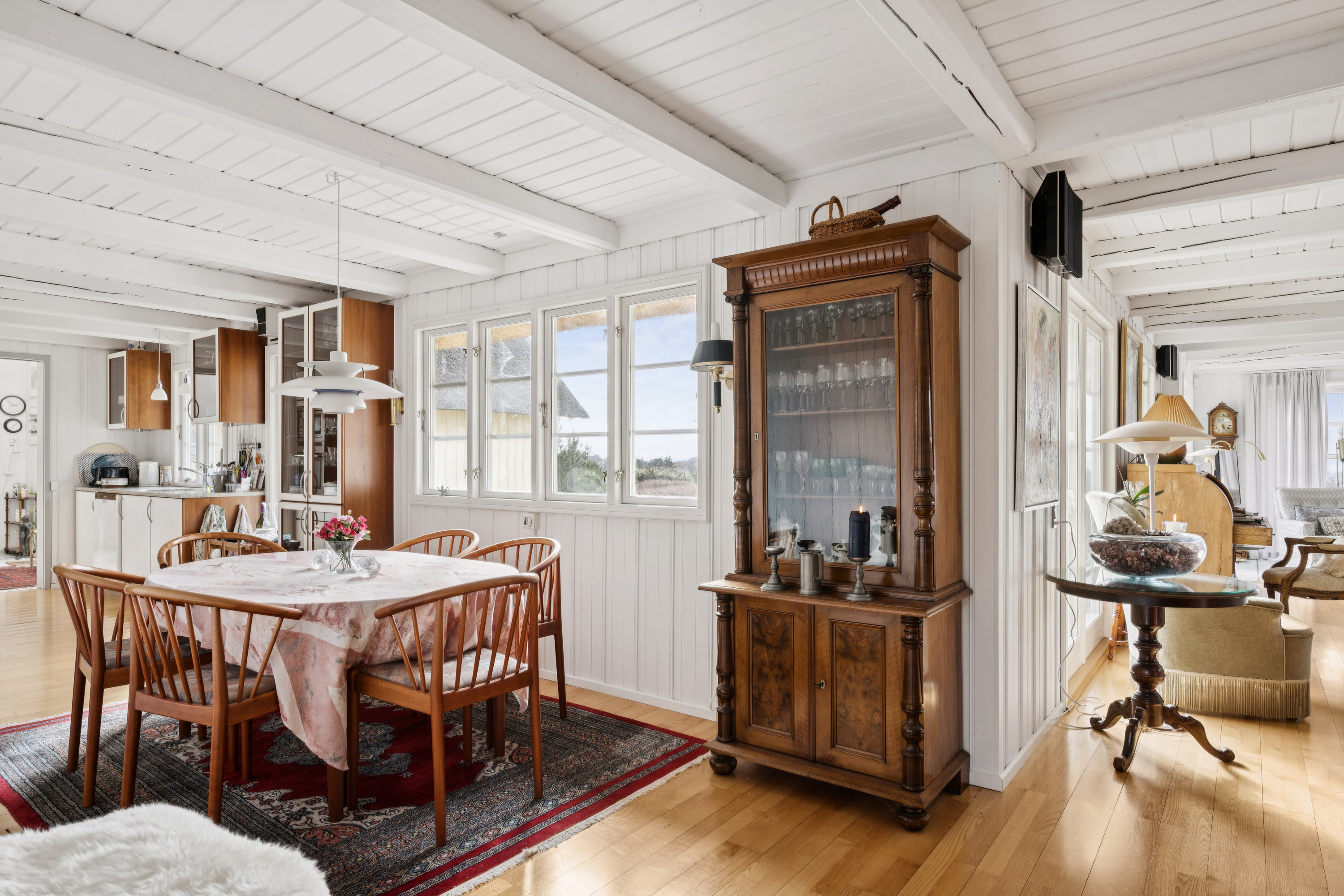 Fremhævet stue billede i fuldskærmstilstand. Billede af Havrevangen 16, 8400 Ebeltoft