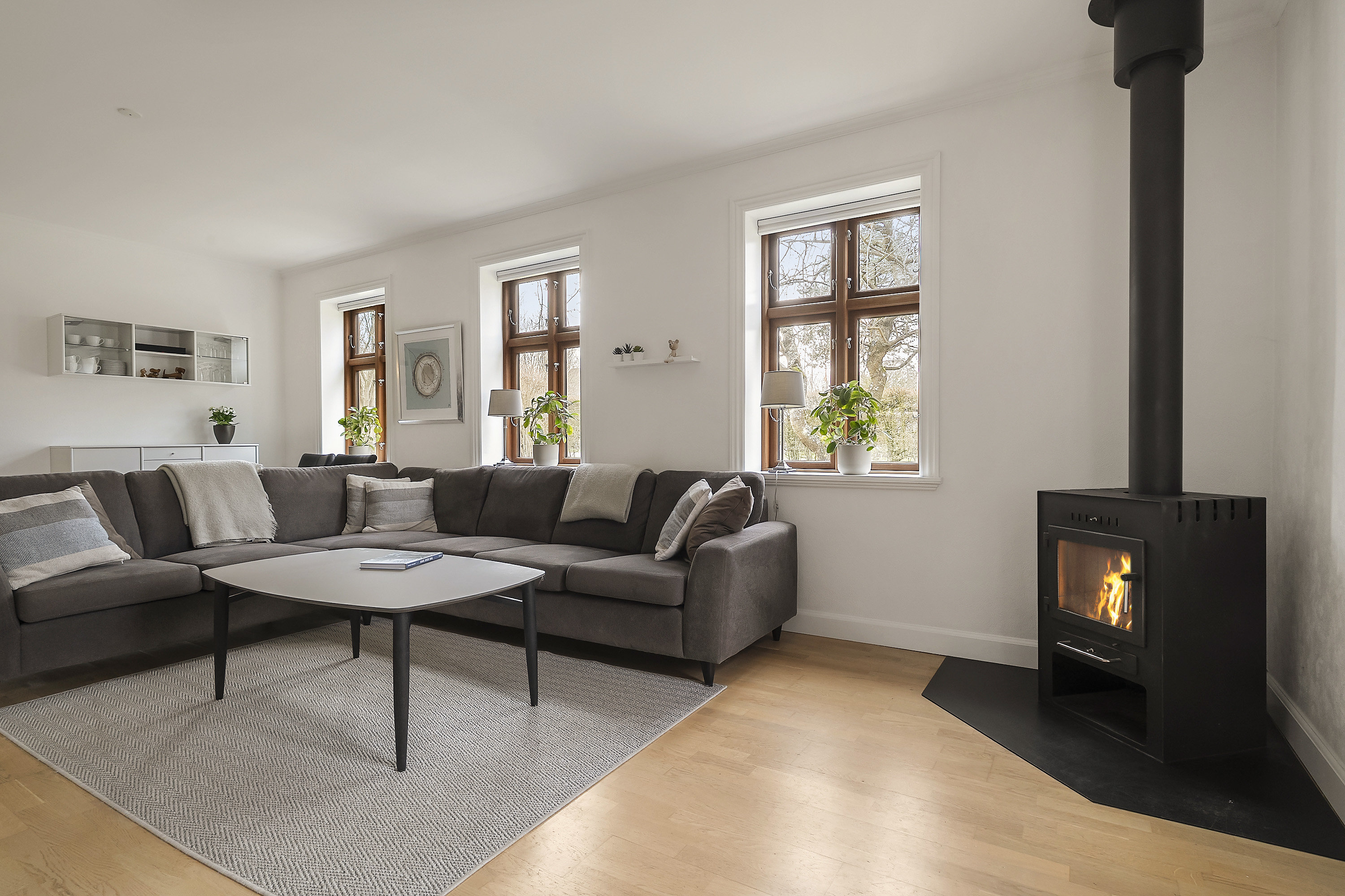 Fremhævet stue billede i fuldskærmstilstand. Billede af Bojsensvej 1, 8751 Gedved