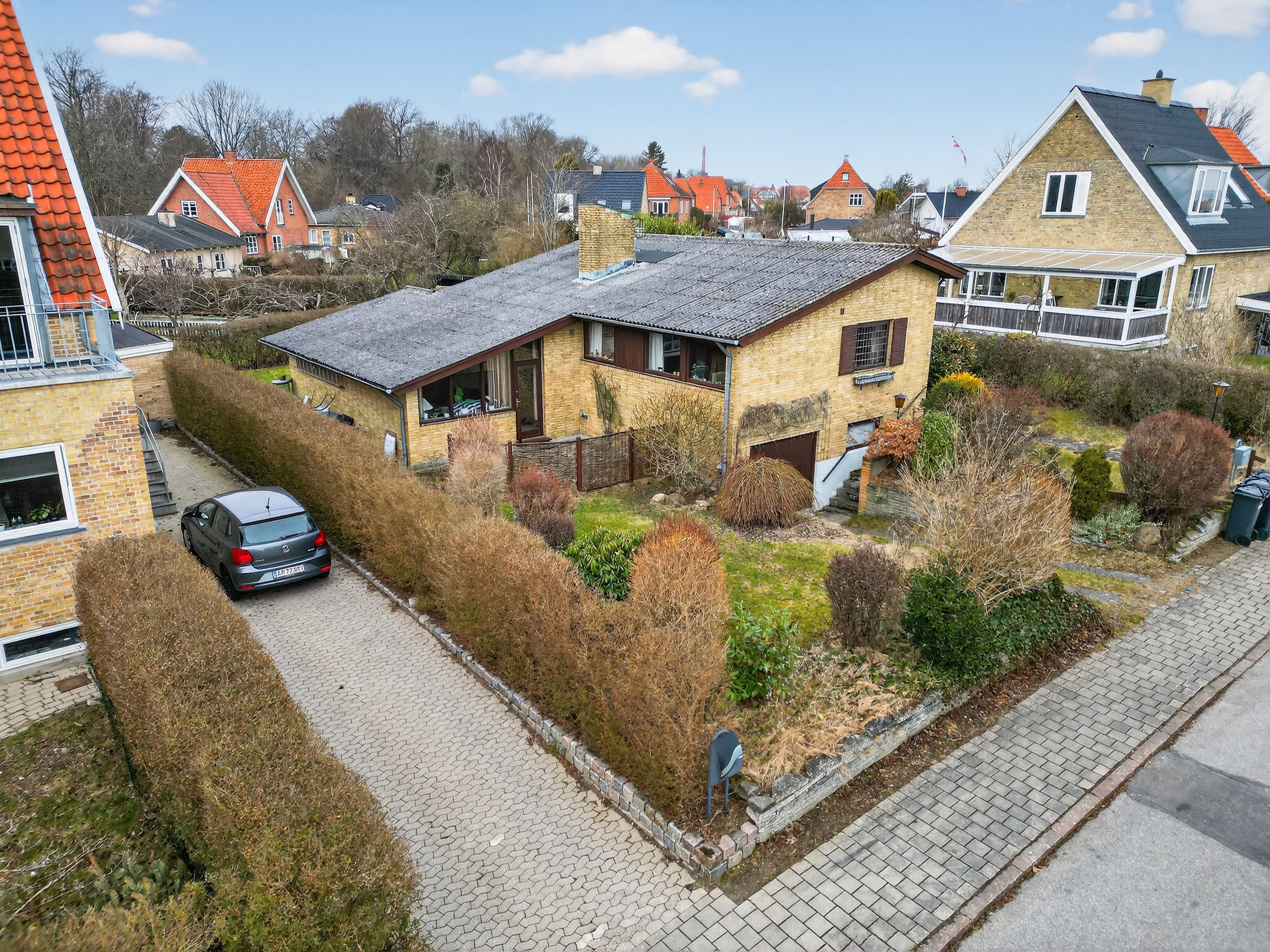 Fremhævet luftfoto billede i fuldskærmstilstand. Billede af Læssøesvej 30, 3000 Helsingør