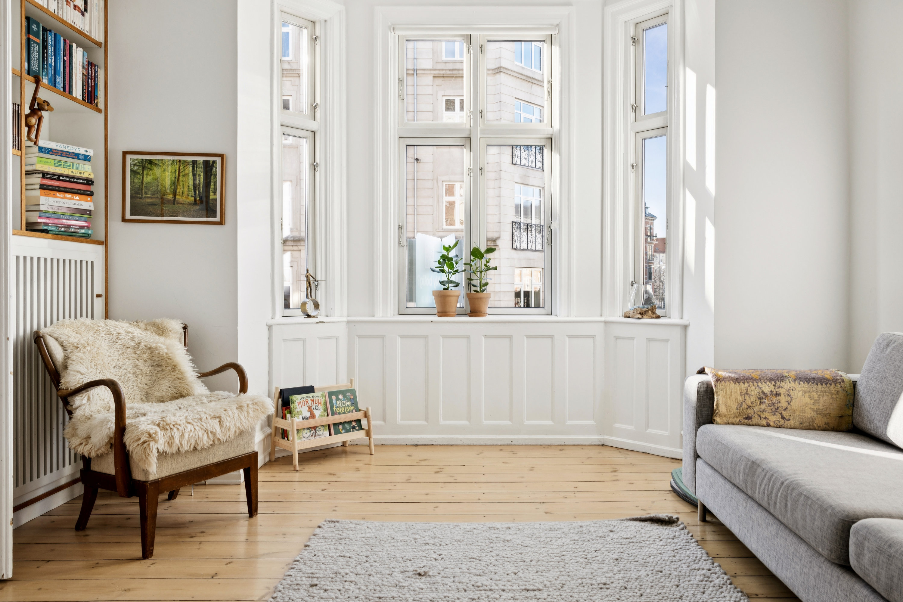 Fremhævet stue billede i fuldskærmstilstand. Billede af Langelandsvej 20A, 1., 2000 Frederiksberg