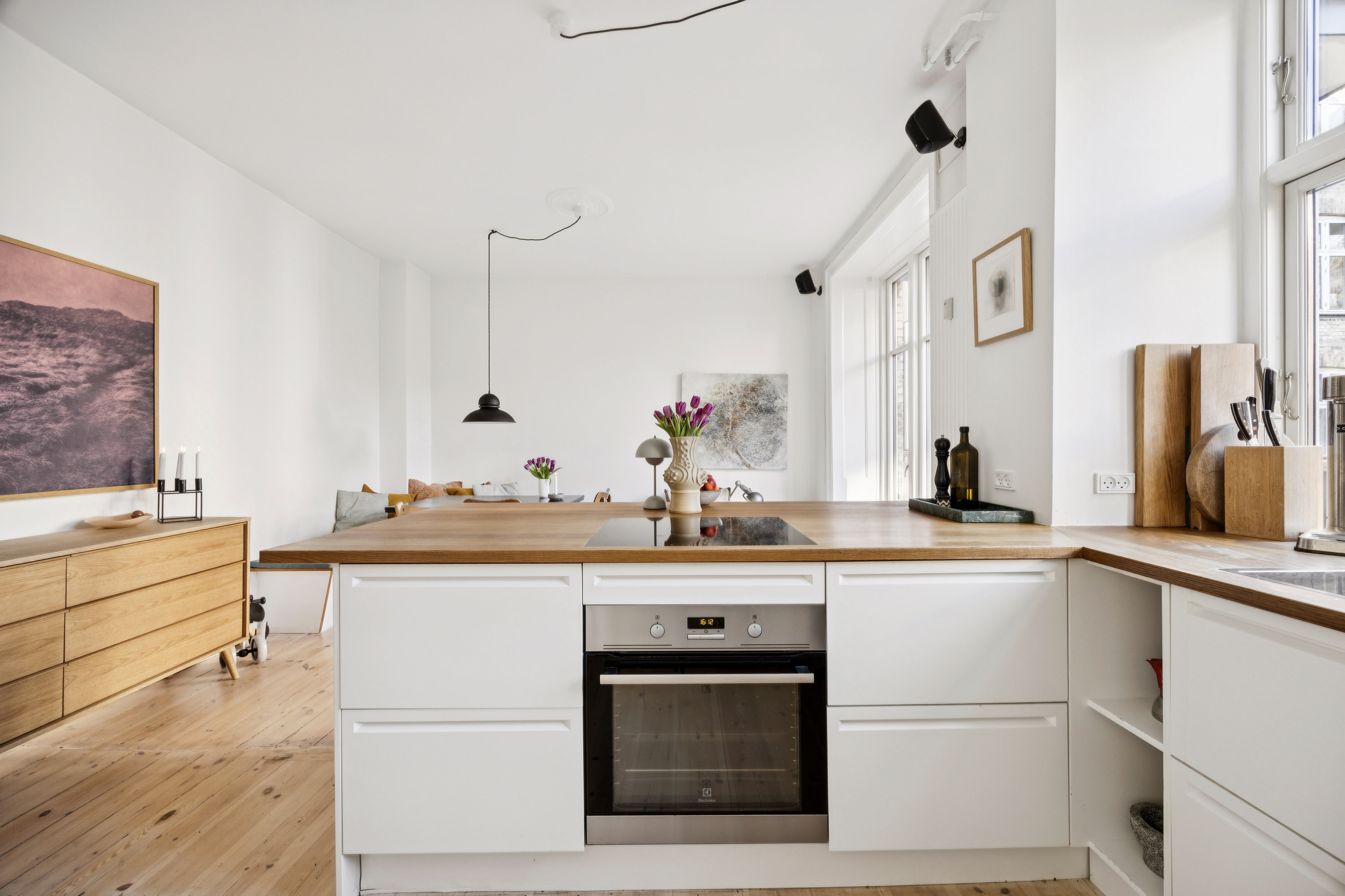 Fremhævet køkken billede i fuldskærmstilstand. Billede af Langelandsvej 20A, 1., 2000 Frederiksberg