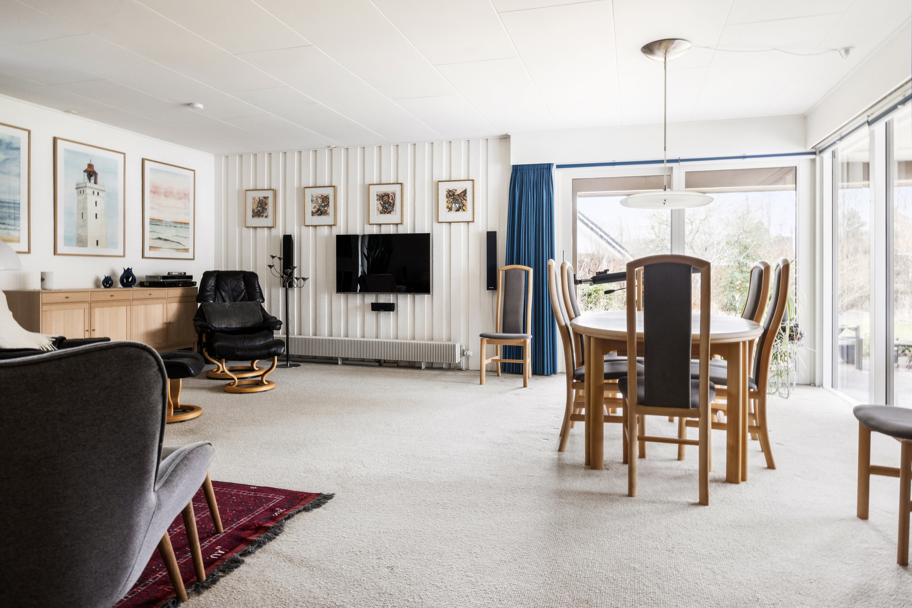 Fremhævet stue billede i fuldskærmstilstand. Billede af Lævej 11, 9881 Bindslev