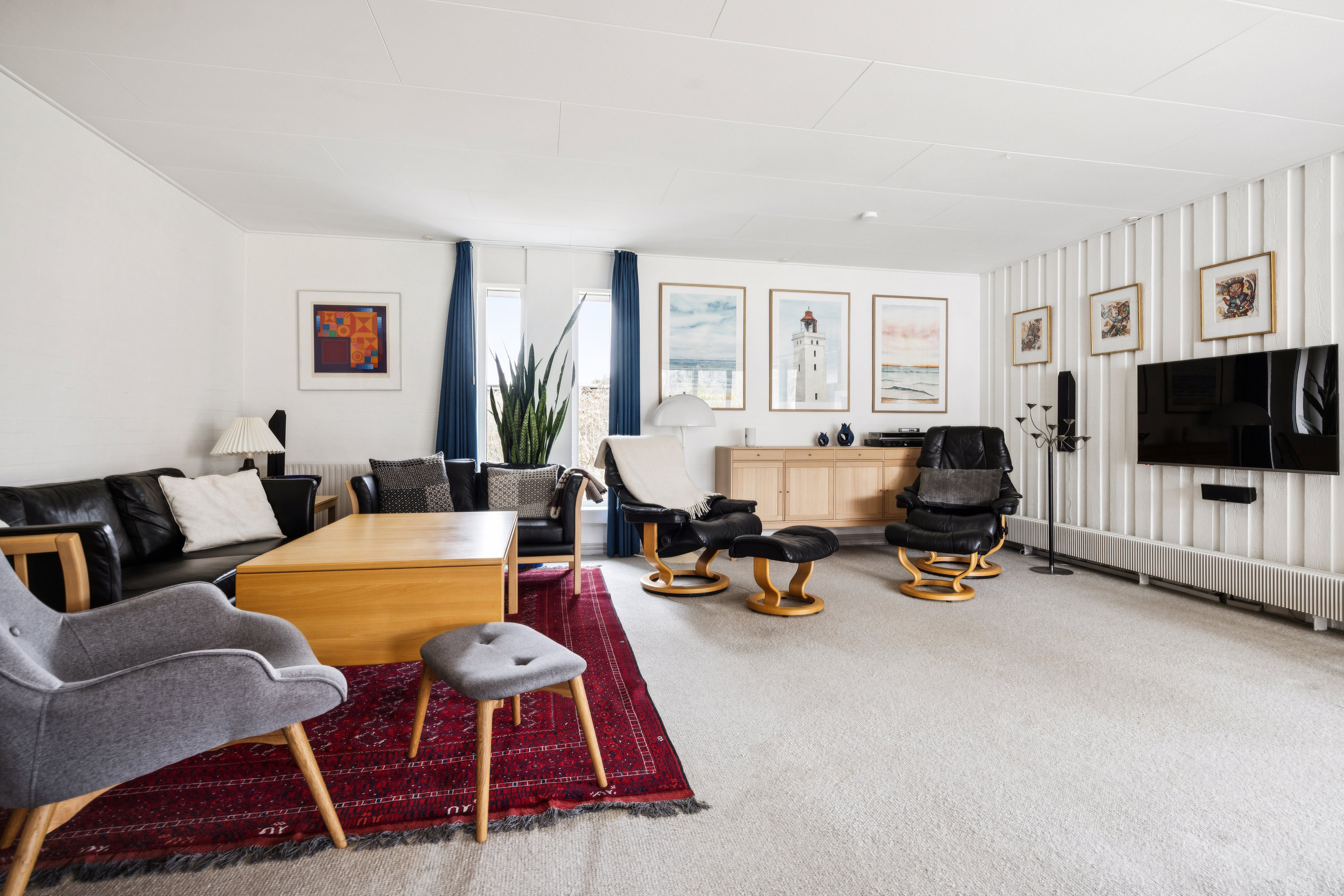 Fremhævet stue billede i fuldskærmstilstand. Billede af Lævej 11, 9881 Bindslev