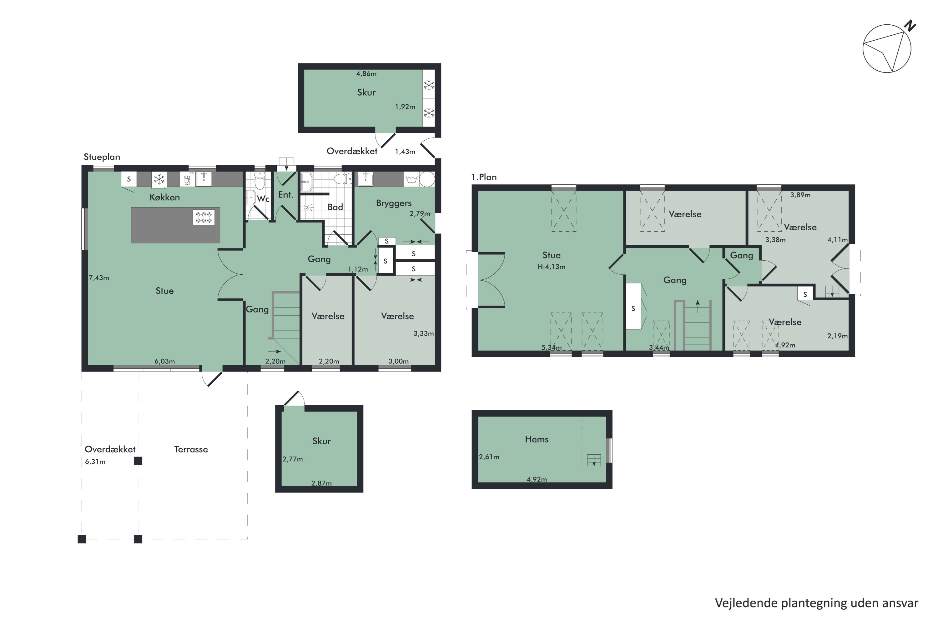 Plantegninger billede af Bådsstræde 3, 9560 Hadsund