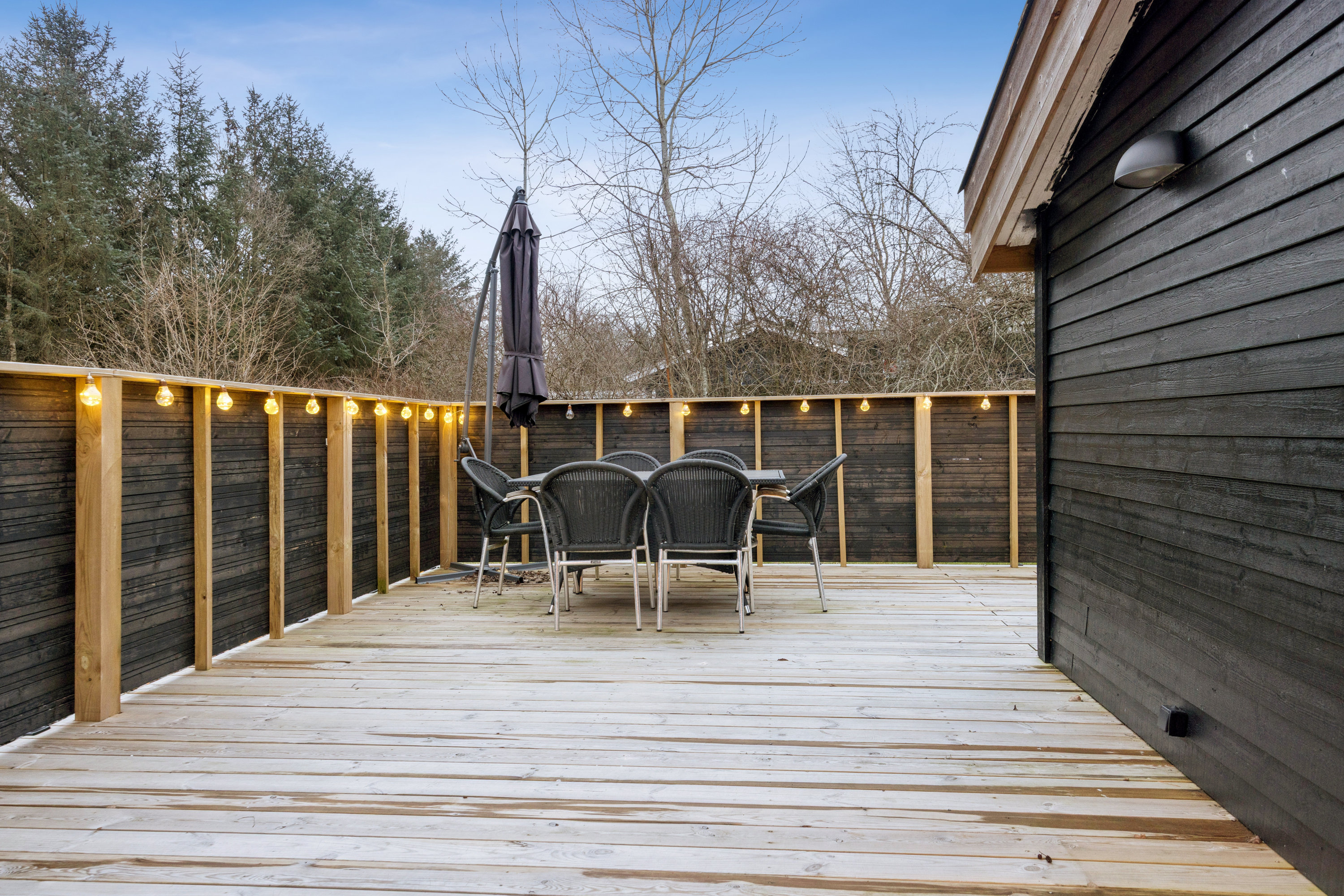 Fremhævet terrasse billede i fuldskærmstilstand. Billede af Vibelunden 5, 9370 Hals