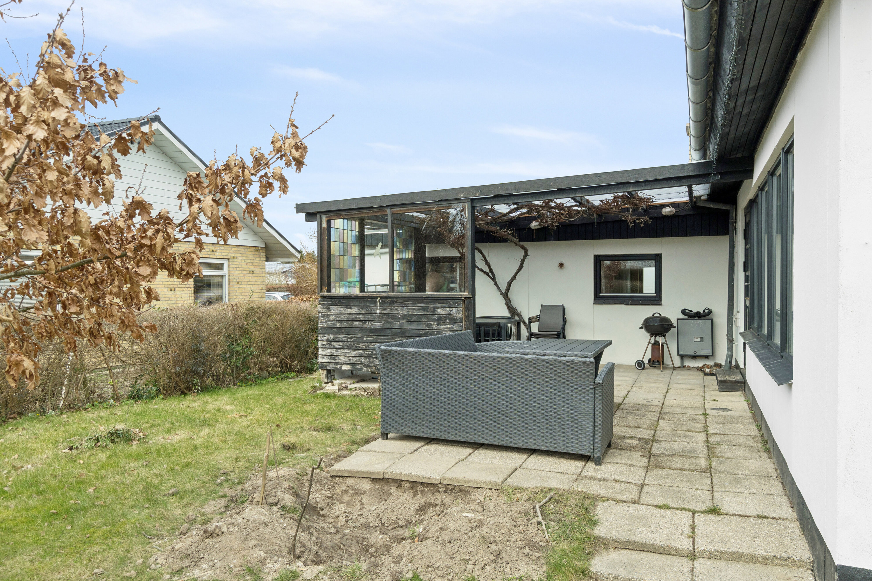 Fremhævet set fra haven billede i fuldskærmstilstand. Billede af Drosselvej 1, 4230 Skælskør