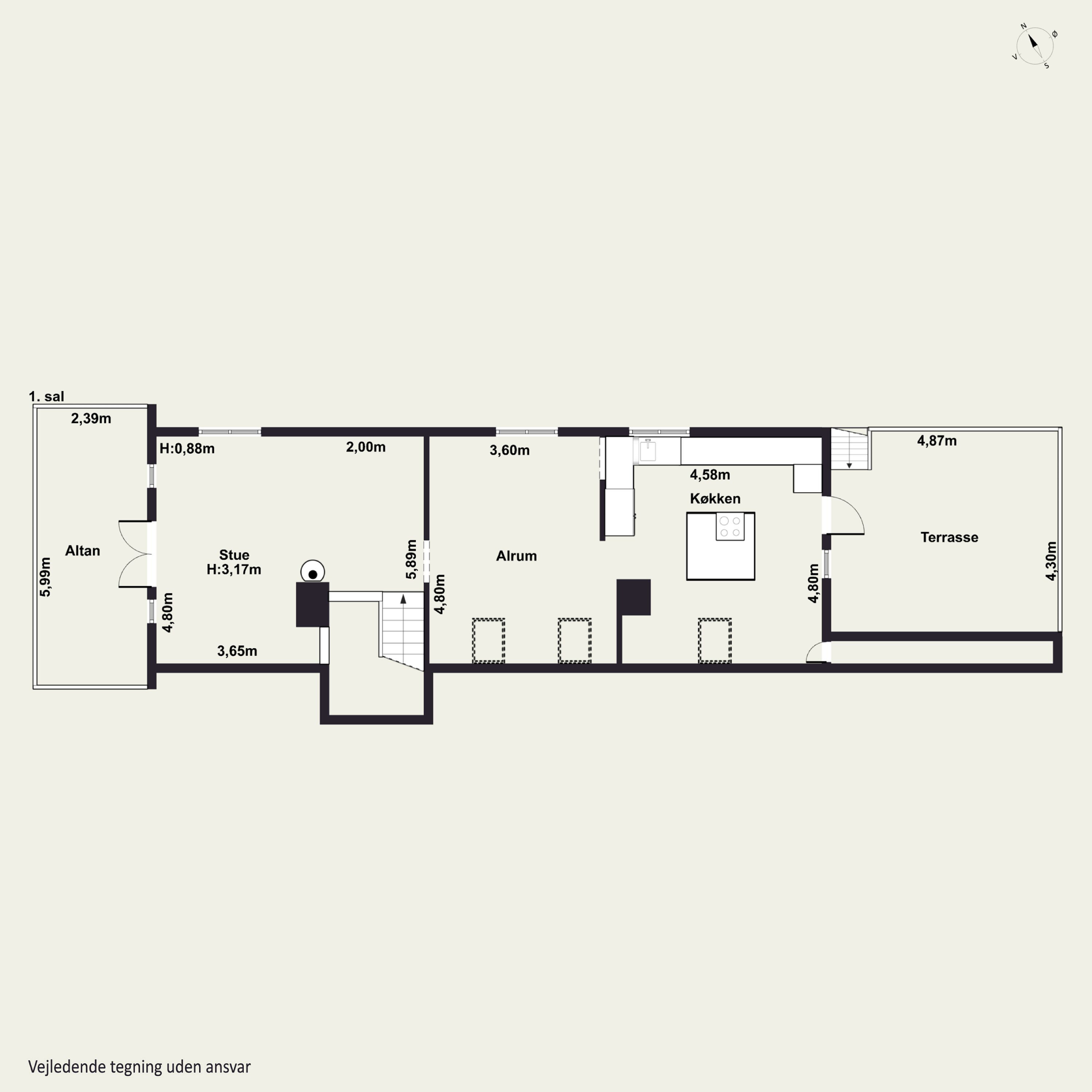 Plantegninger billede af Bølshavn 29C, Bølshavn, 3740 Svaneke