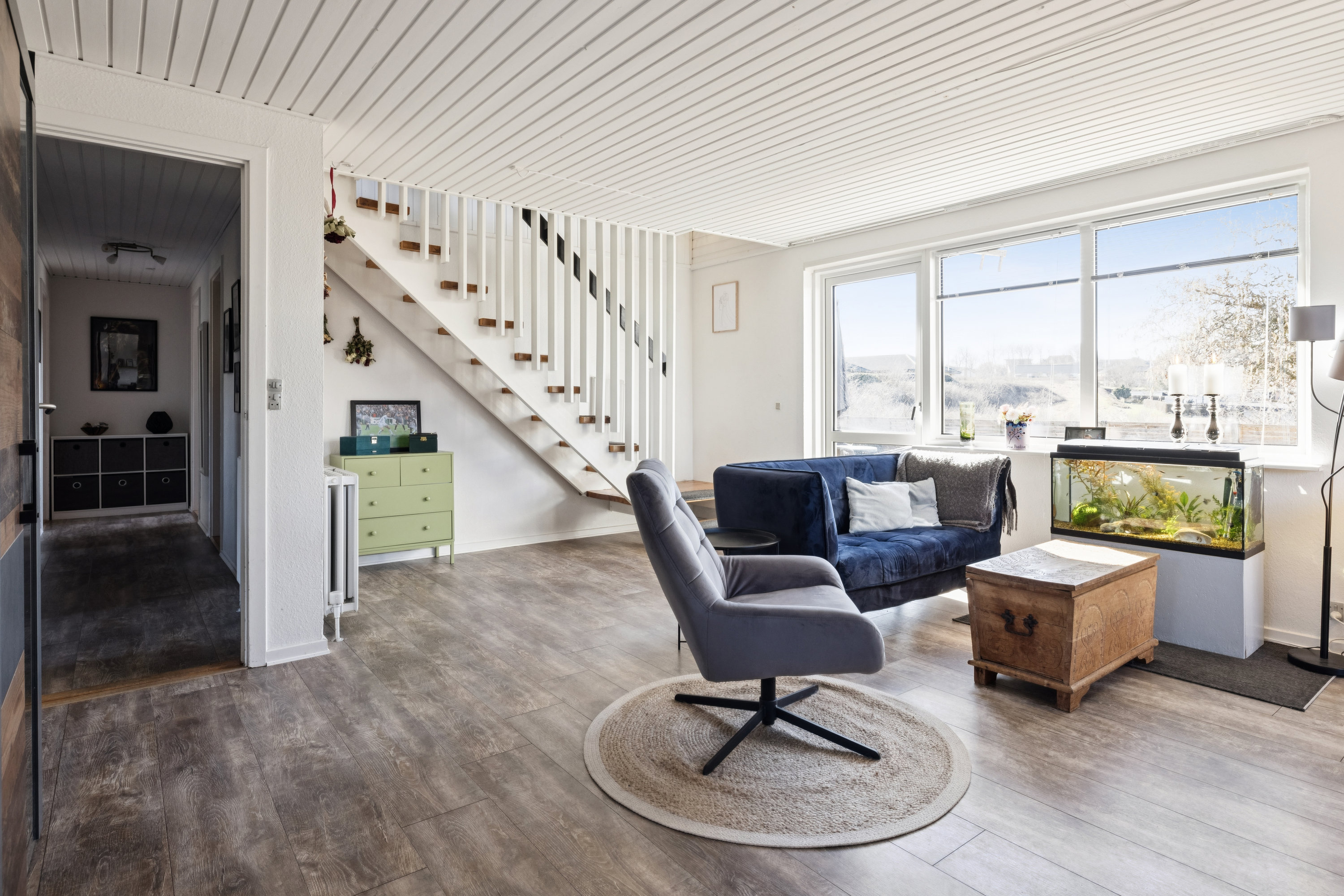 Fremhævet stue billede i fuldskærmstilstand. Billede af Egevænget 21, 7850 Stoholm Jyll