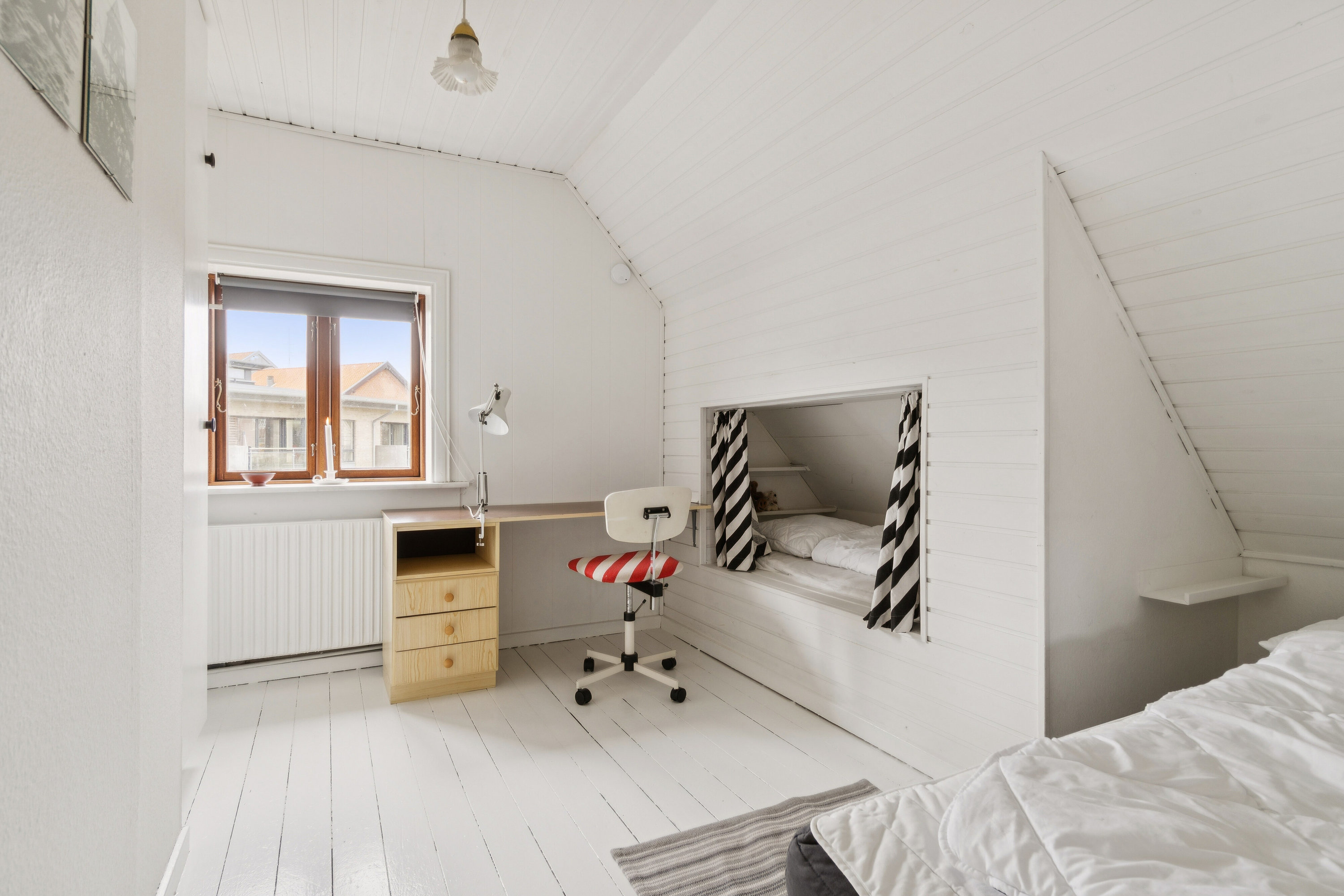 Fremhævet soveværelse billede i fuldskærmstilstand. Billede af Stationsvej 7, 7755 Bedsted Thy