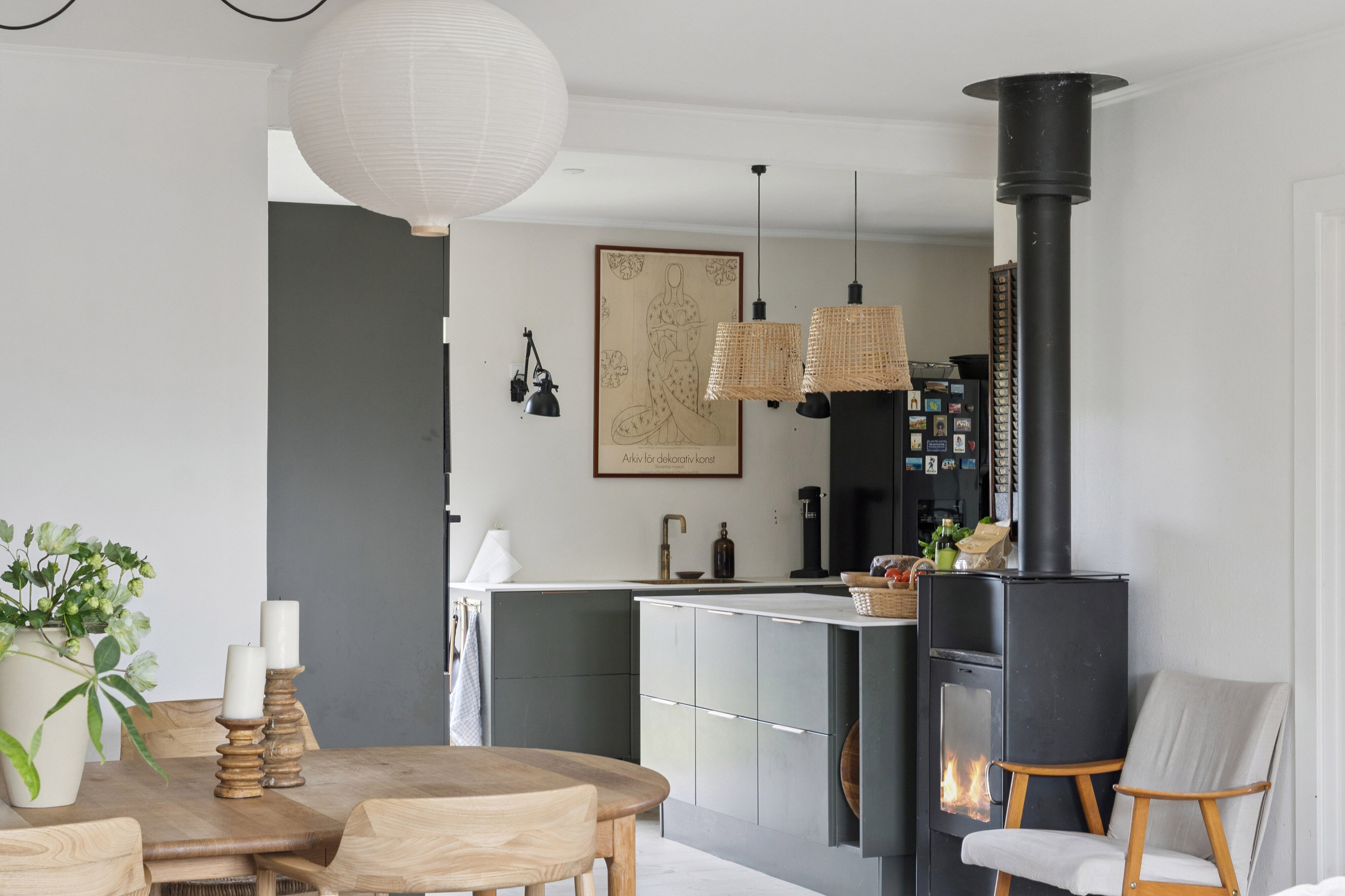 Fremhævet spisestue billede i fuldskærmstilstand. Billede af Sennepsbakken 22, 3100 Hornbæk