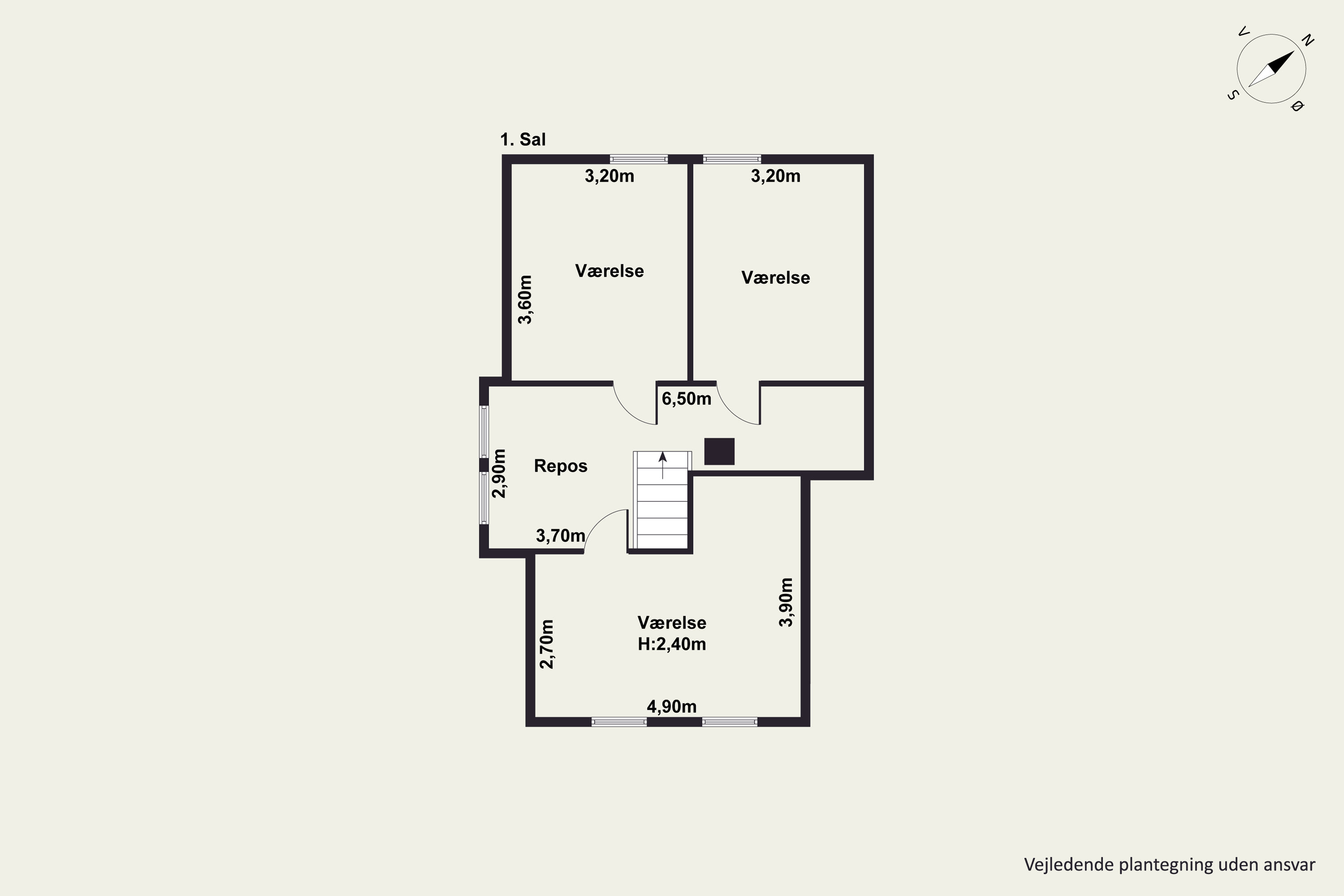 Plantegninger billede af Landevejen 19, Drusebjerg, 4520 Svinninge