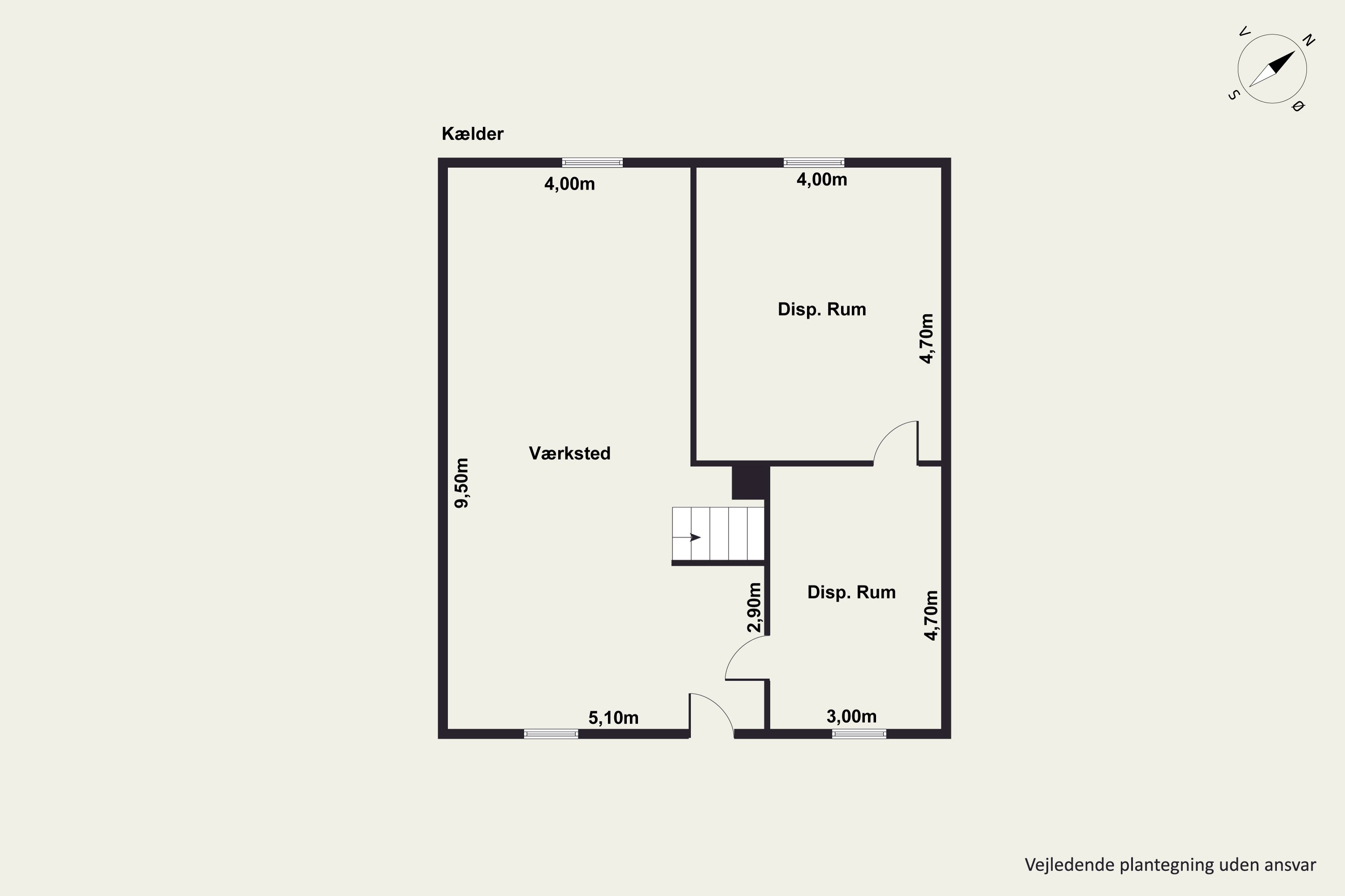 Plantegninger billede af Landevejen 19, Drusebjerg, 4520 Svinninge