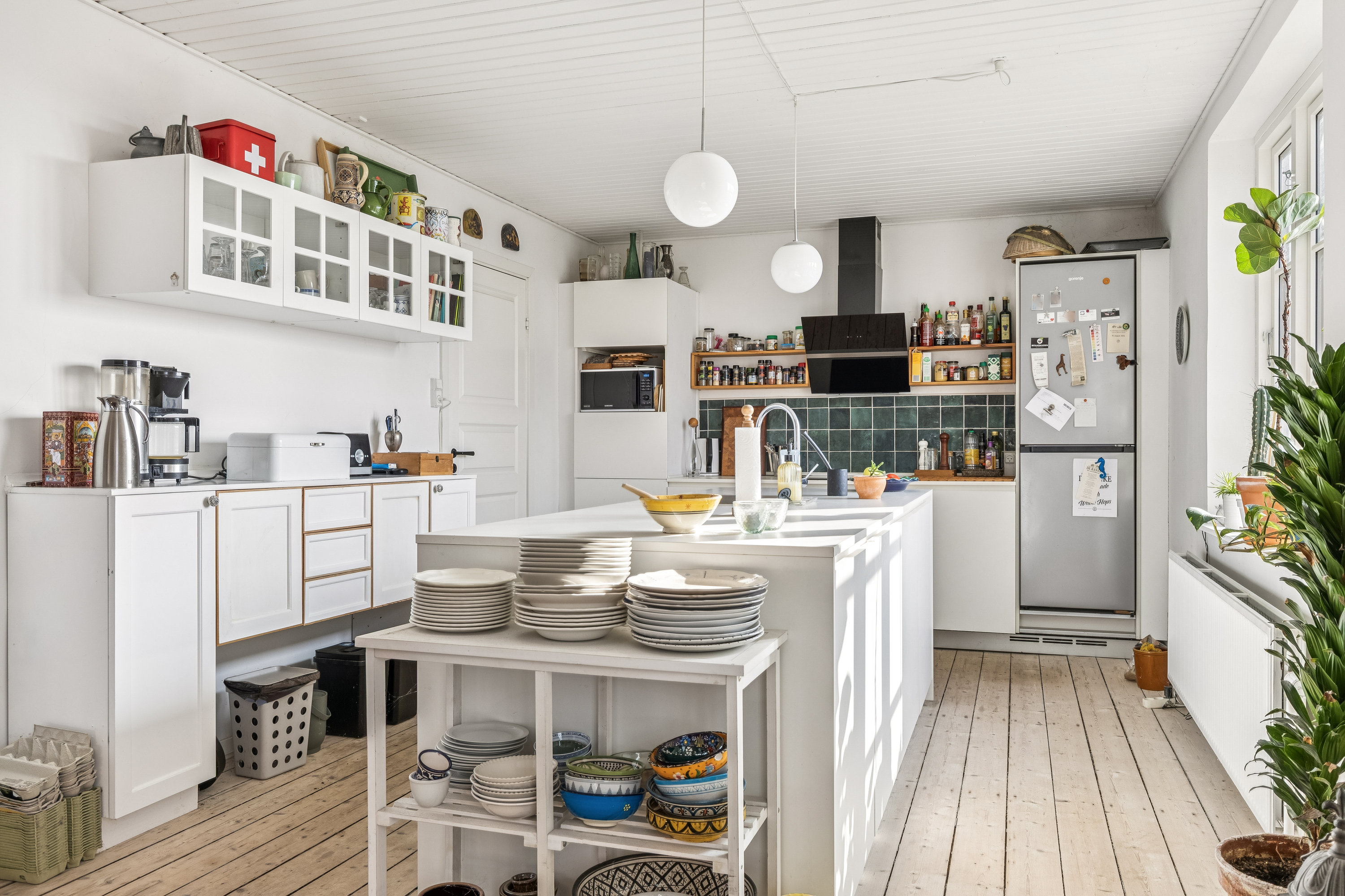 Fremhævet køkken billede i fuldskærmstilstand. Billede af Landevejen 19, Drusebjerg, 4520 Svinninge