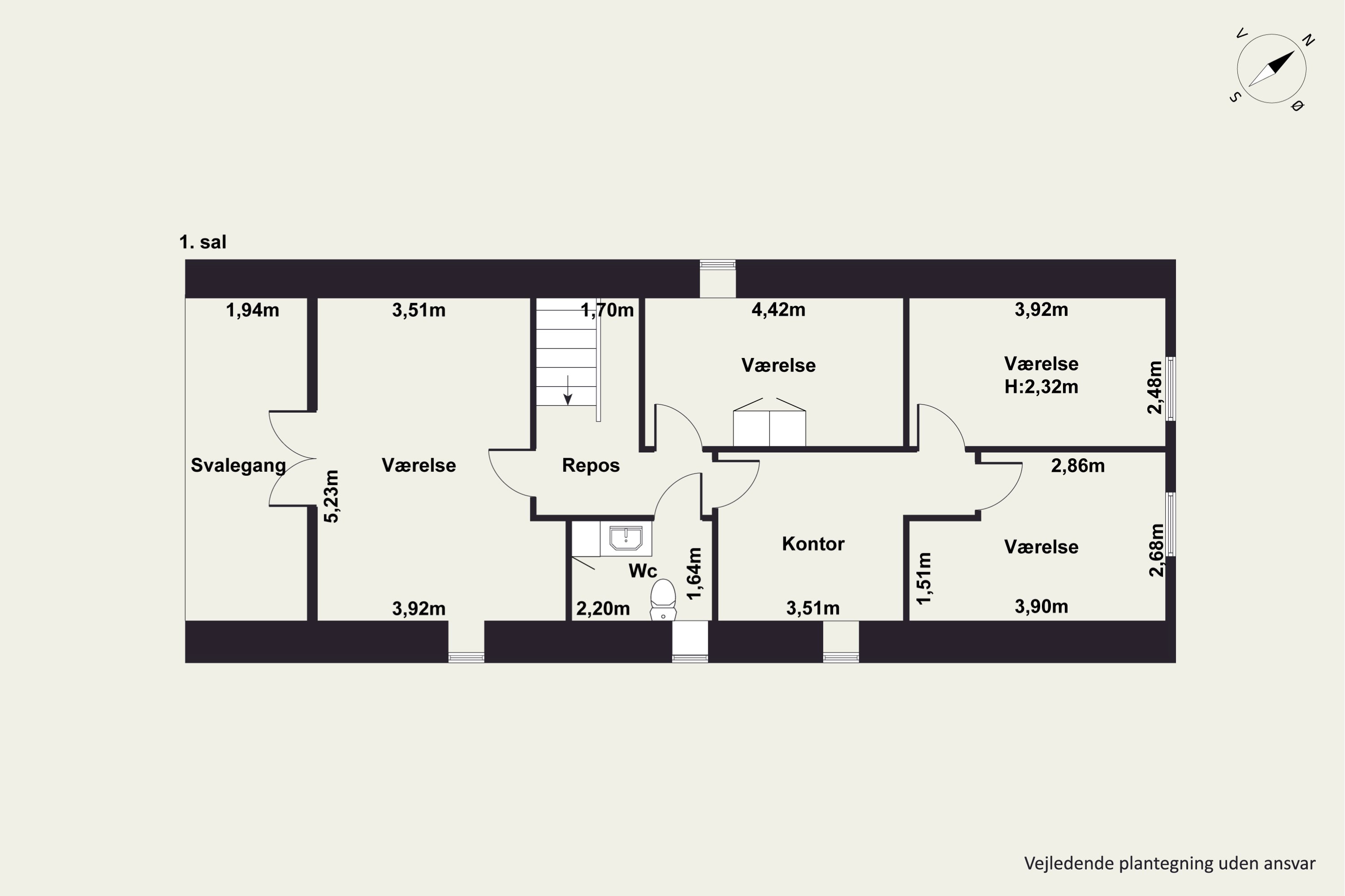 Plantegninger billede af Højslevgårdsvej 4, 7840 Højslev