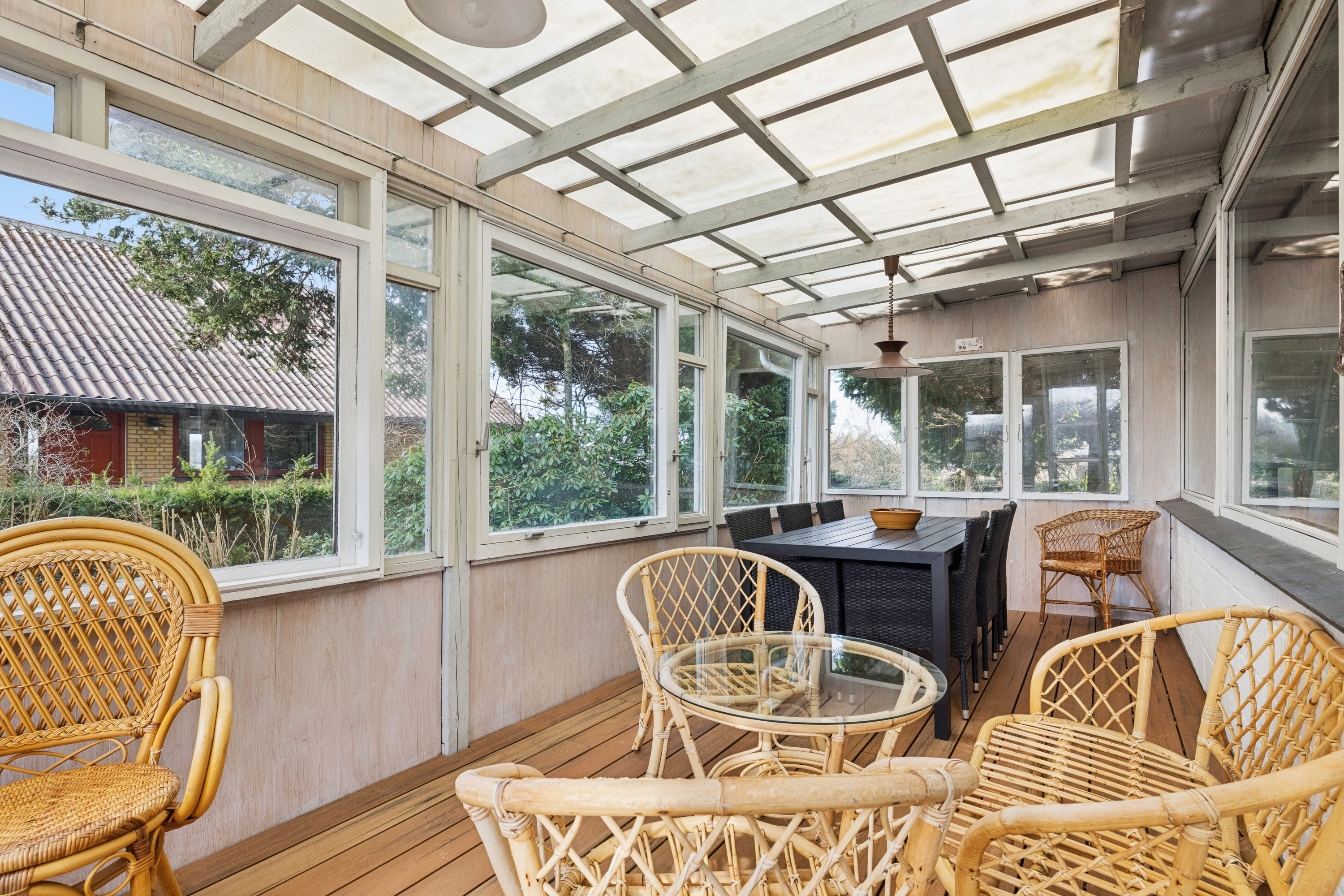 Fremhævet udestue billede i fuldskærmstilstand. Billede af Elmevej 9, 8550 Ryomgård