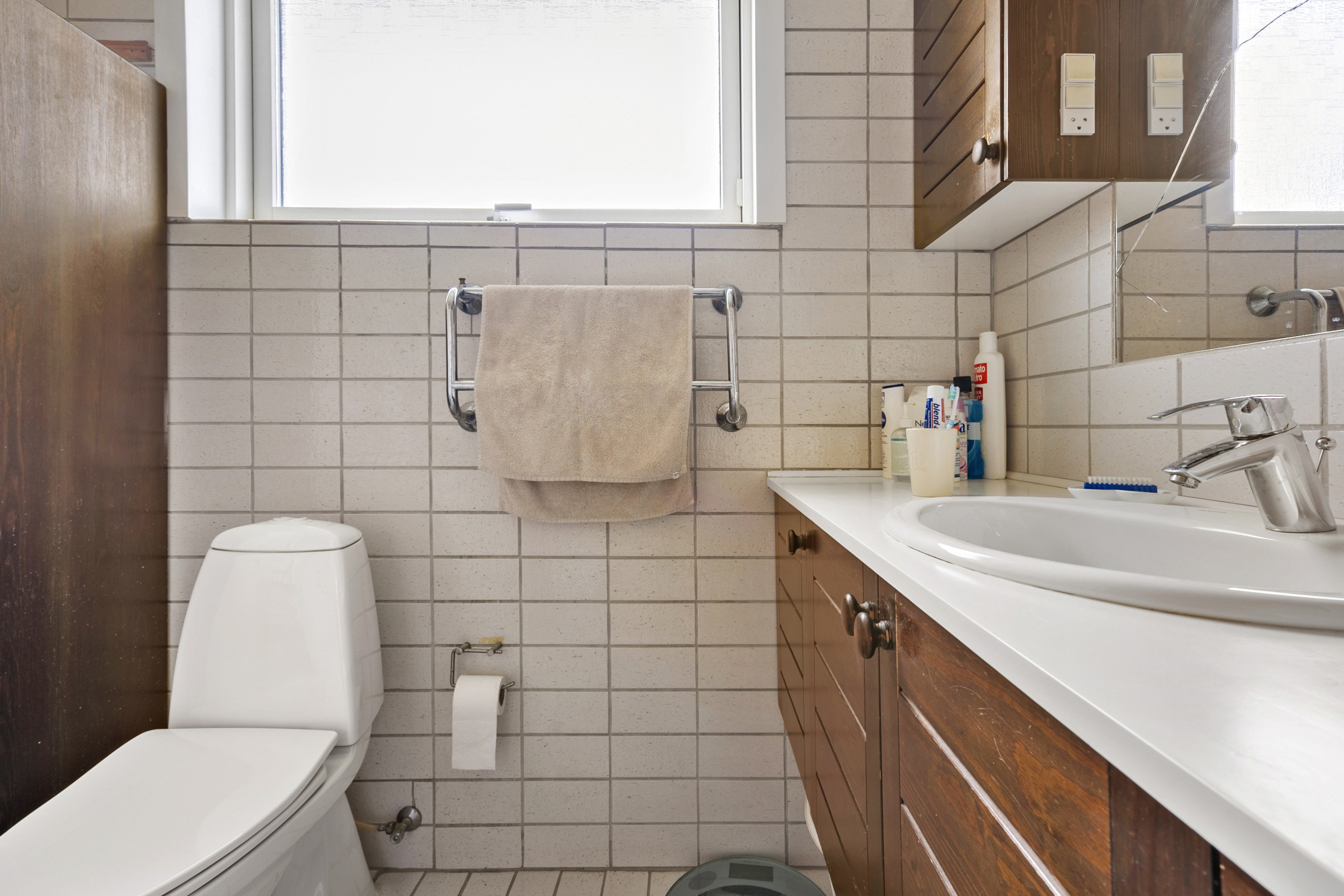 Fremhævet badeværelse billede i fuldskærmstilstand. Billede af Fjordglimtsvej 21, 8700 Horsens