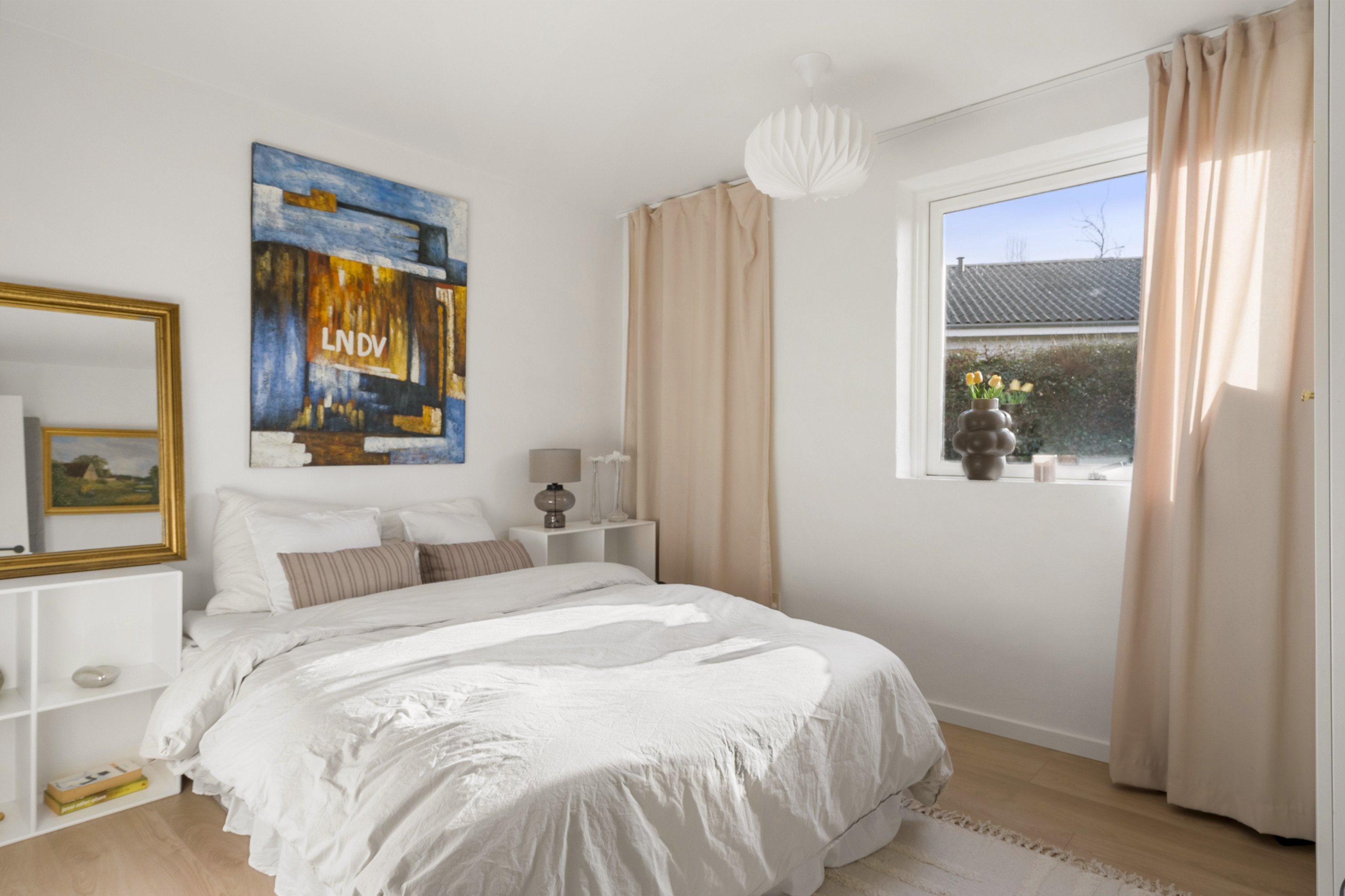 Fremhævet soveværelse billede i fuldskærmstilstand. Billede af Cellovej 15, 8700 Horsens