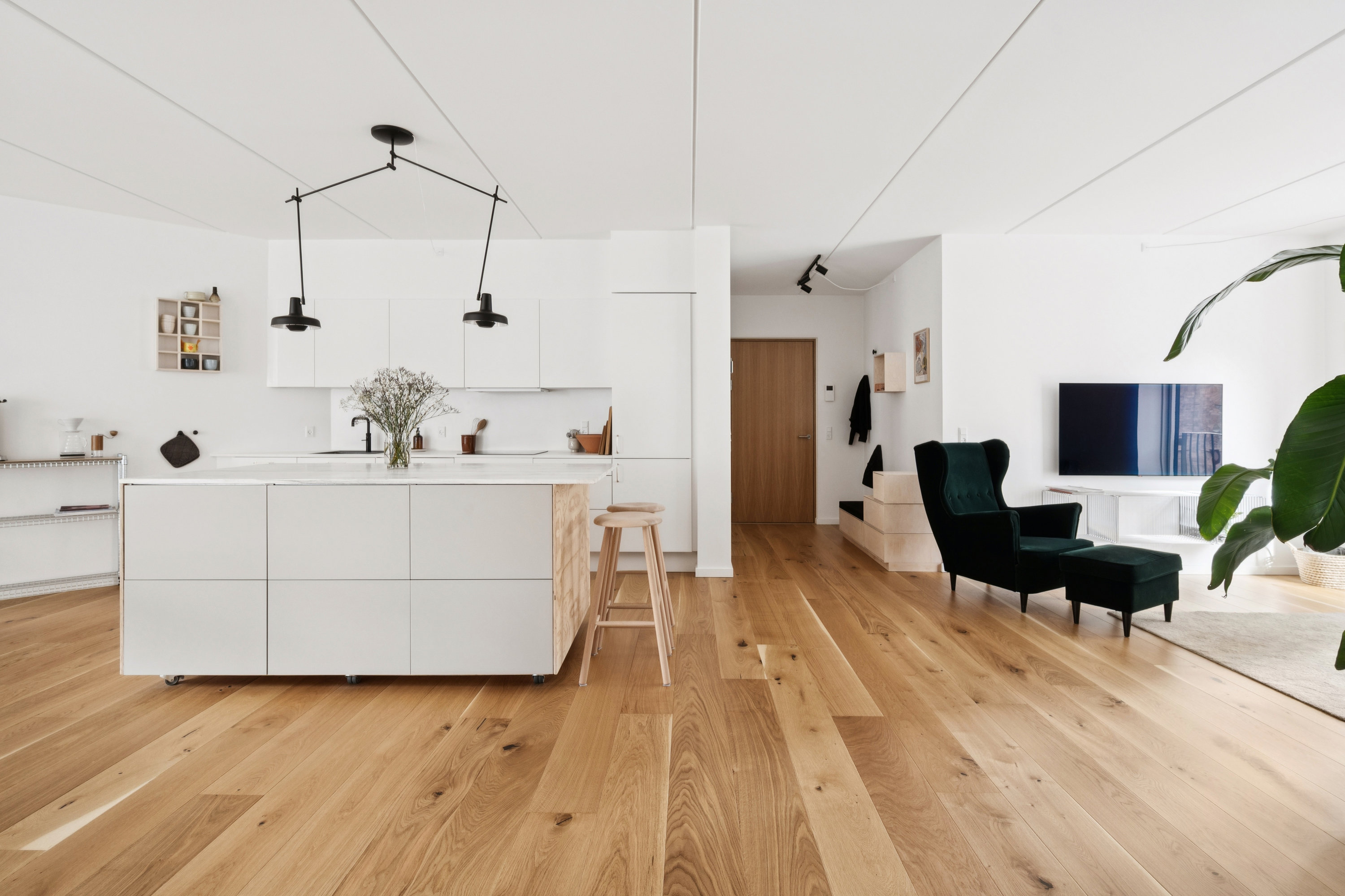 Fremhævet stue billede i fuldskærmstilstand. Billede af Irma Pedersens Gade 66, 1. 1., 8000 Aarhus C