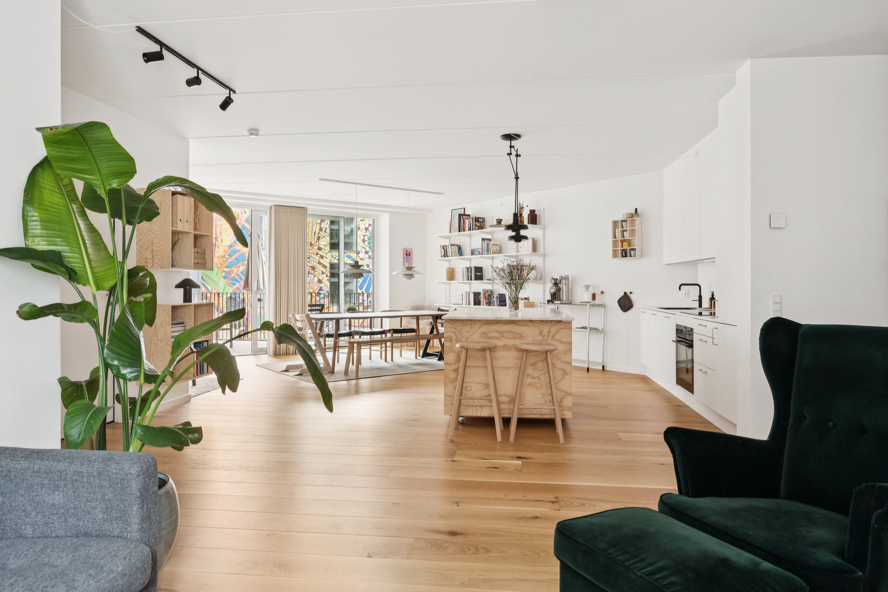 Fremhævet stue billede i fuldskærmstilstand. Billede af Irma Pedersens Gade 66, 1. 1., 8000 Aarhus C