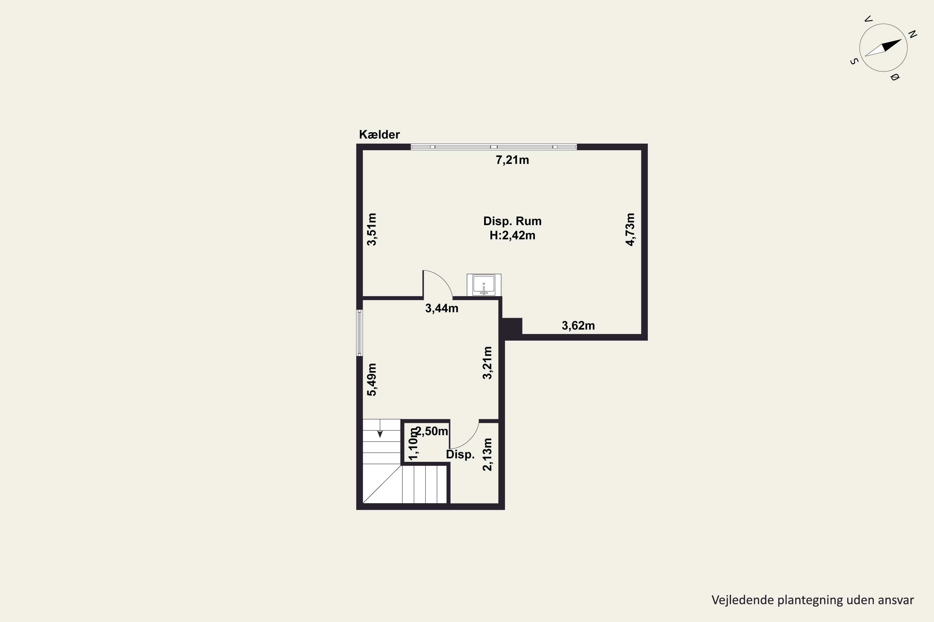 Plantegninger billede af Nyvej 12, Hjerk, 7870 Roslev